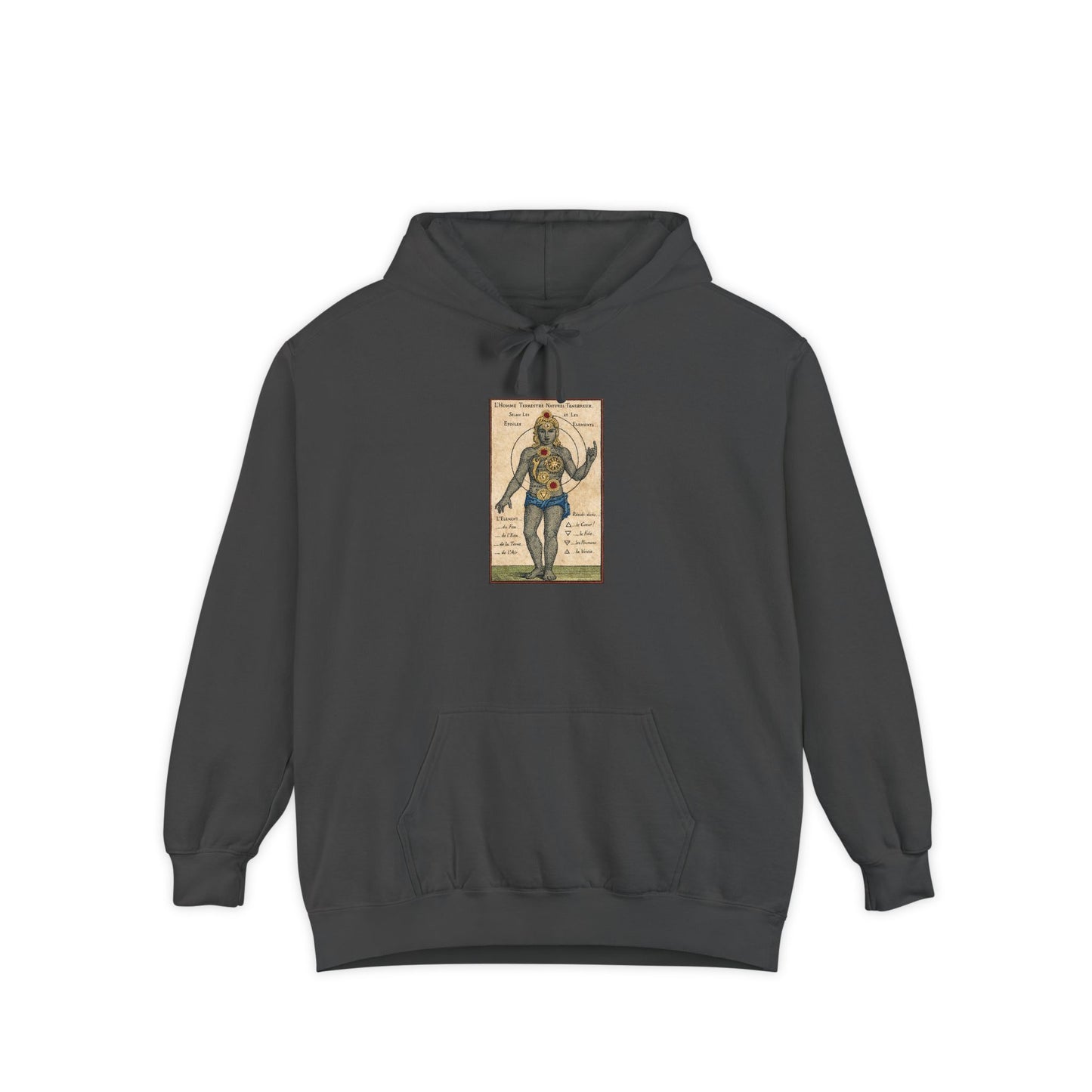 Astrology Vintage Gemini Hoodie — Retro Celestial Twins Illustration