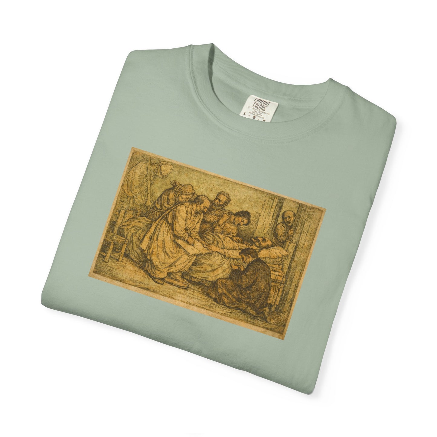 The Death of Don Quixote T-Shirt — Vintage Illustration