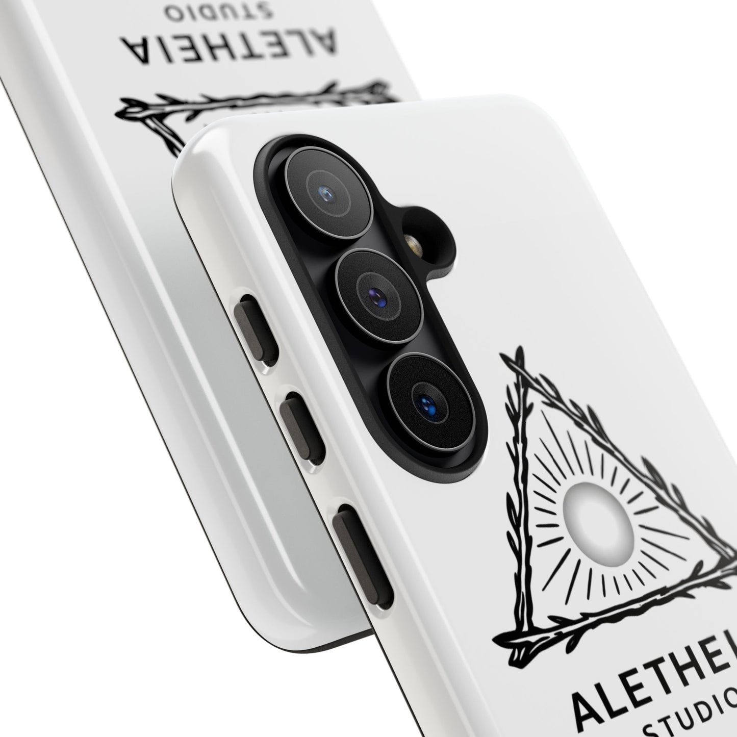 Aletheia Studio Sun Triangle Phone Case — Protective Tough Phone Case with Minimalist Logo