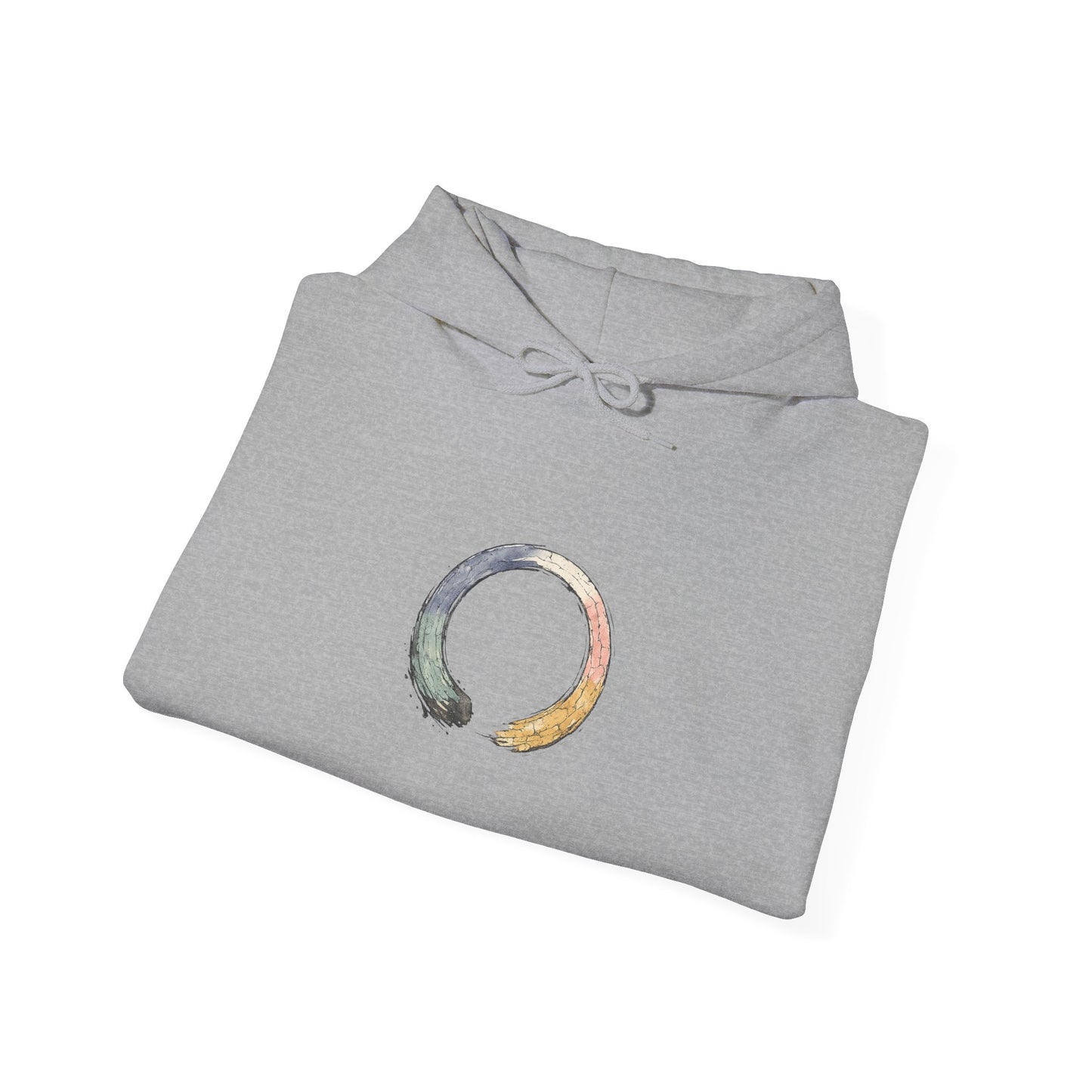 Enso Circle Unisex Hoodie – Minimal Zen Logo Pullover