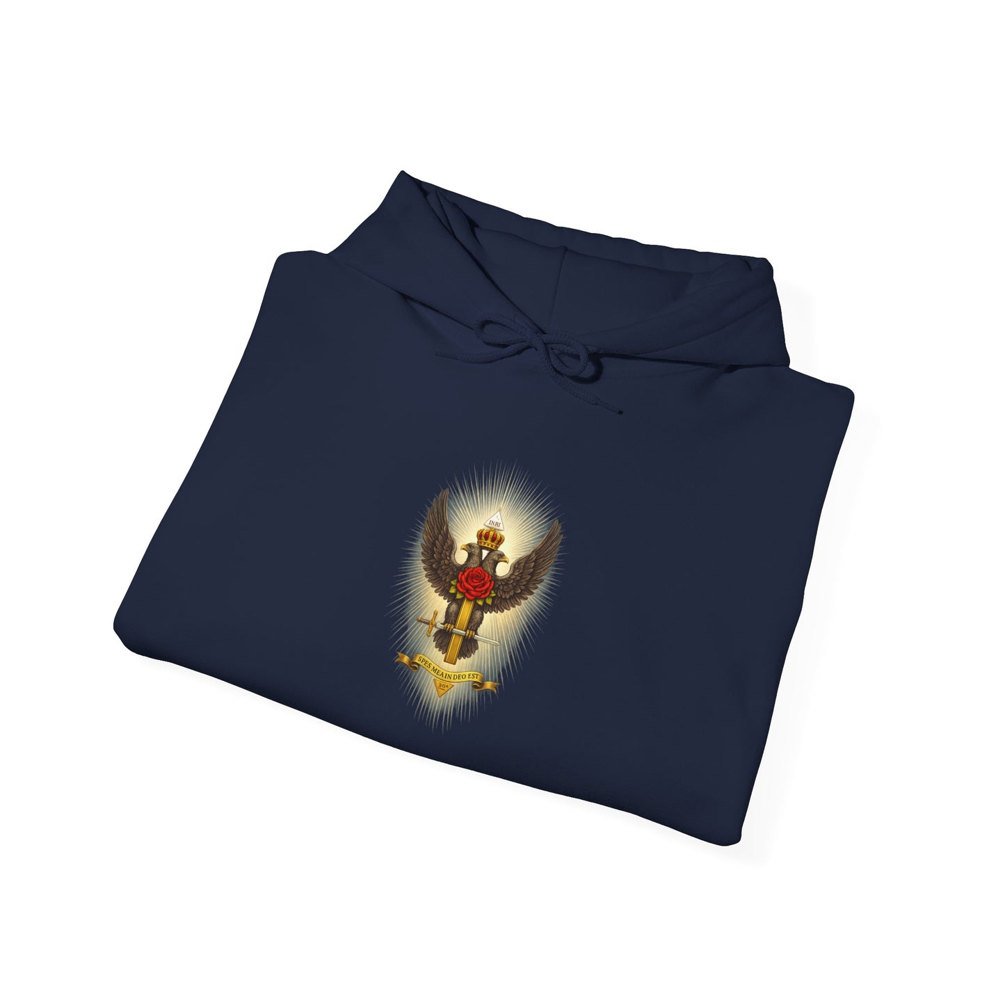 Double Headed Eagle Emblem (Color1) No Logo Hoodie — Aletheia Crest Pullover