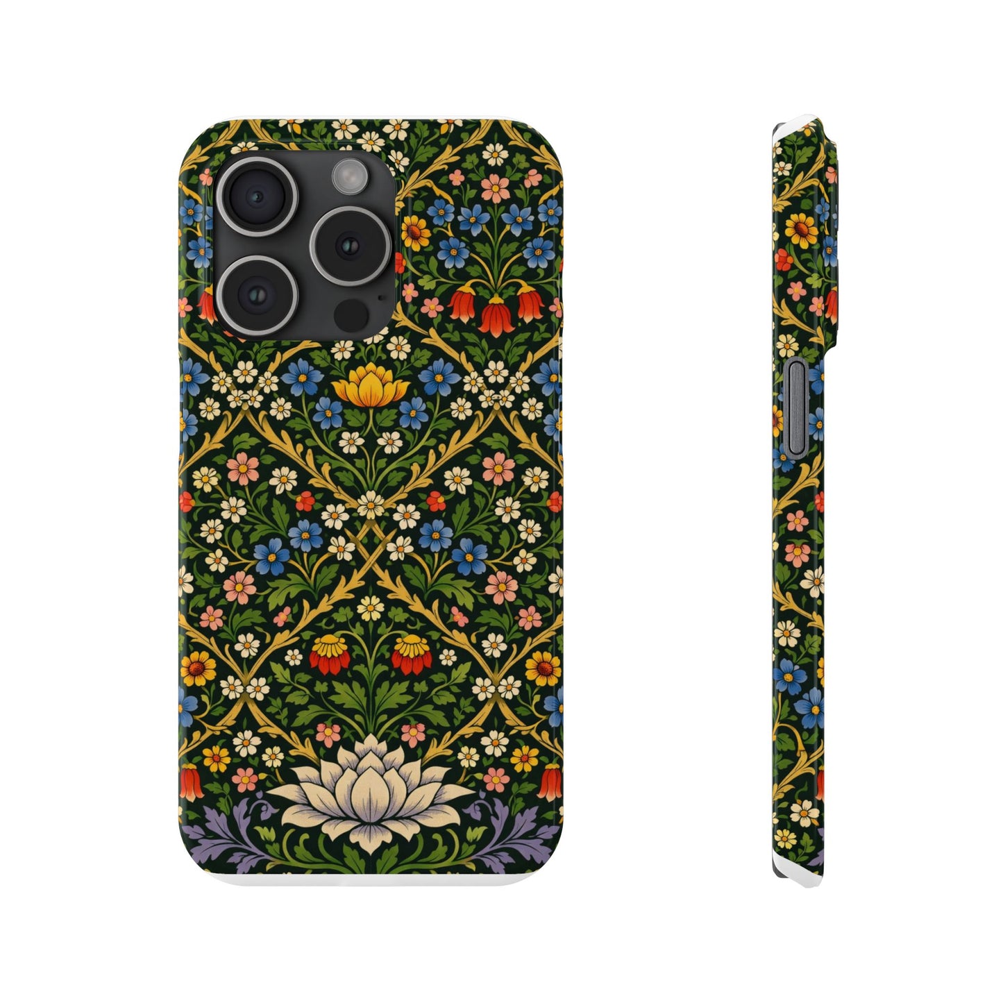 Slim Phone Case — Vintage William Morris Floral Pattern