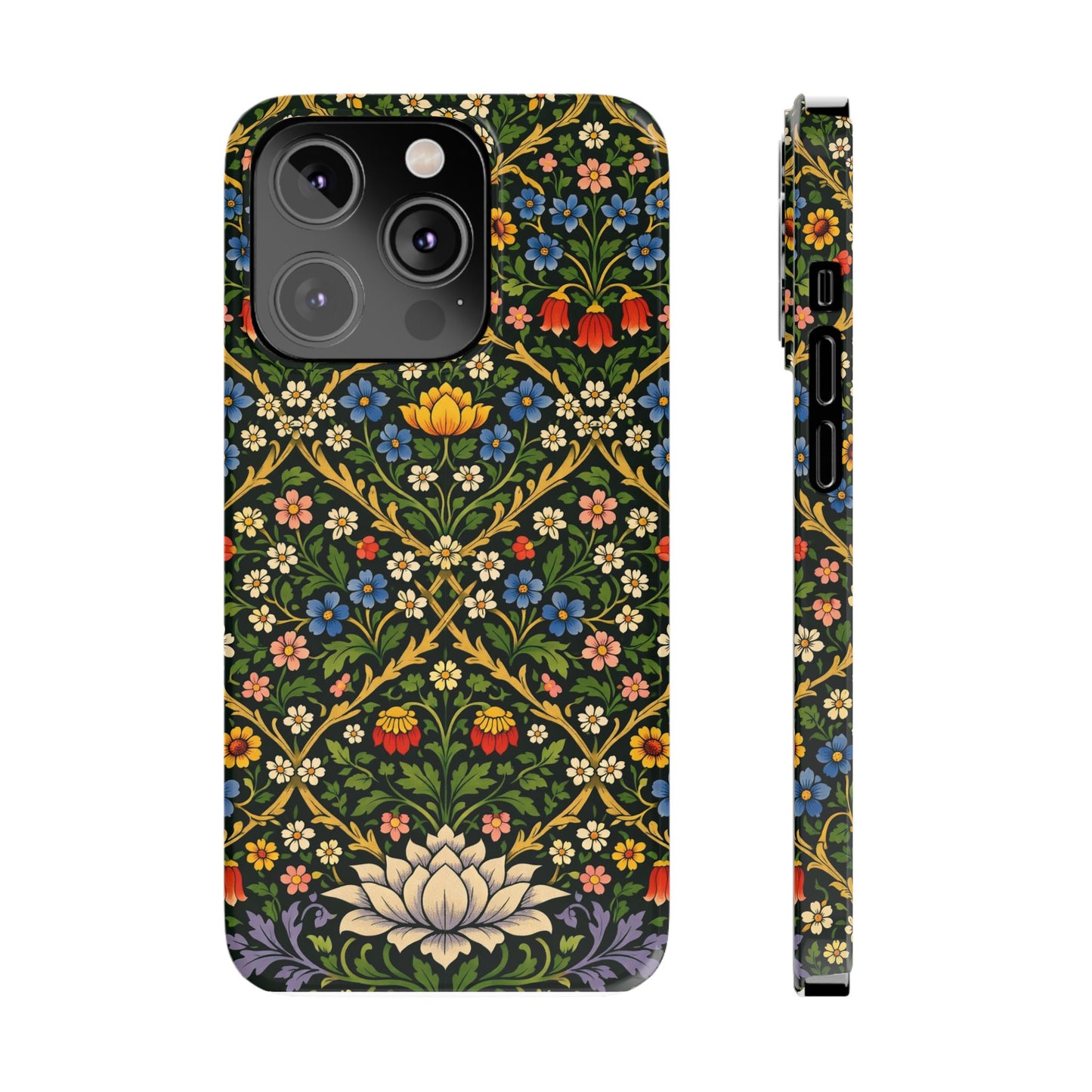 Slim Phone Case — Vintage William Morris Floral Pattern