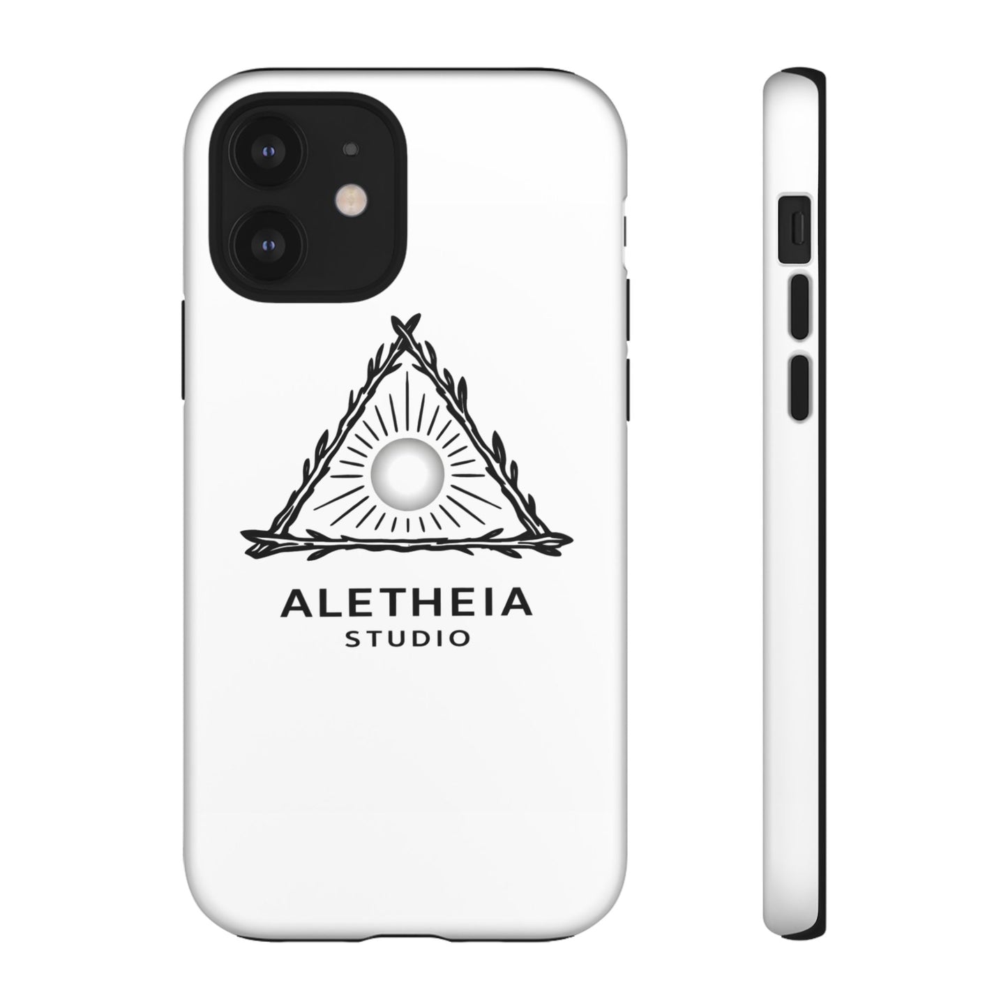Aletheia Studio Sun Triangle Phone Case — Protective Tough Phone Case with Minimalist Logo