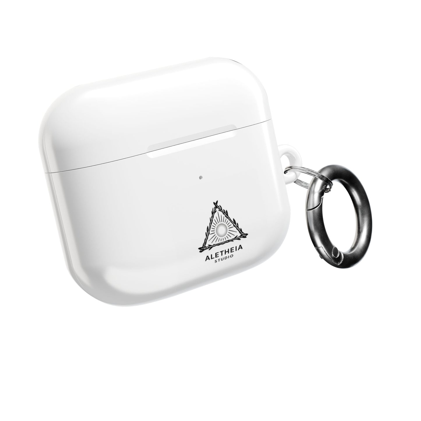 Aletheia Studio AirPods Case — Minimal Sun Triangle Design