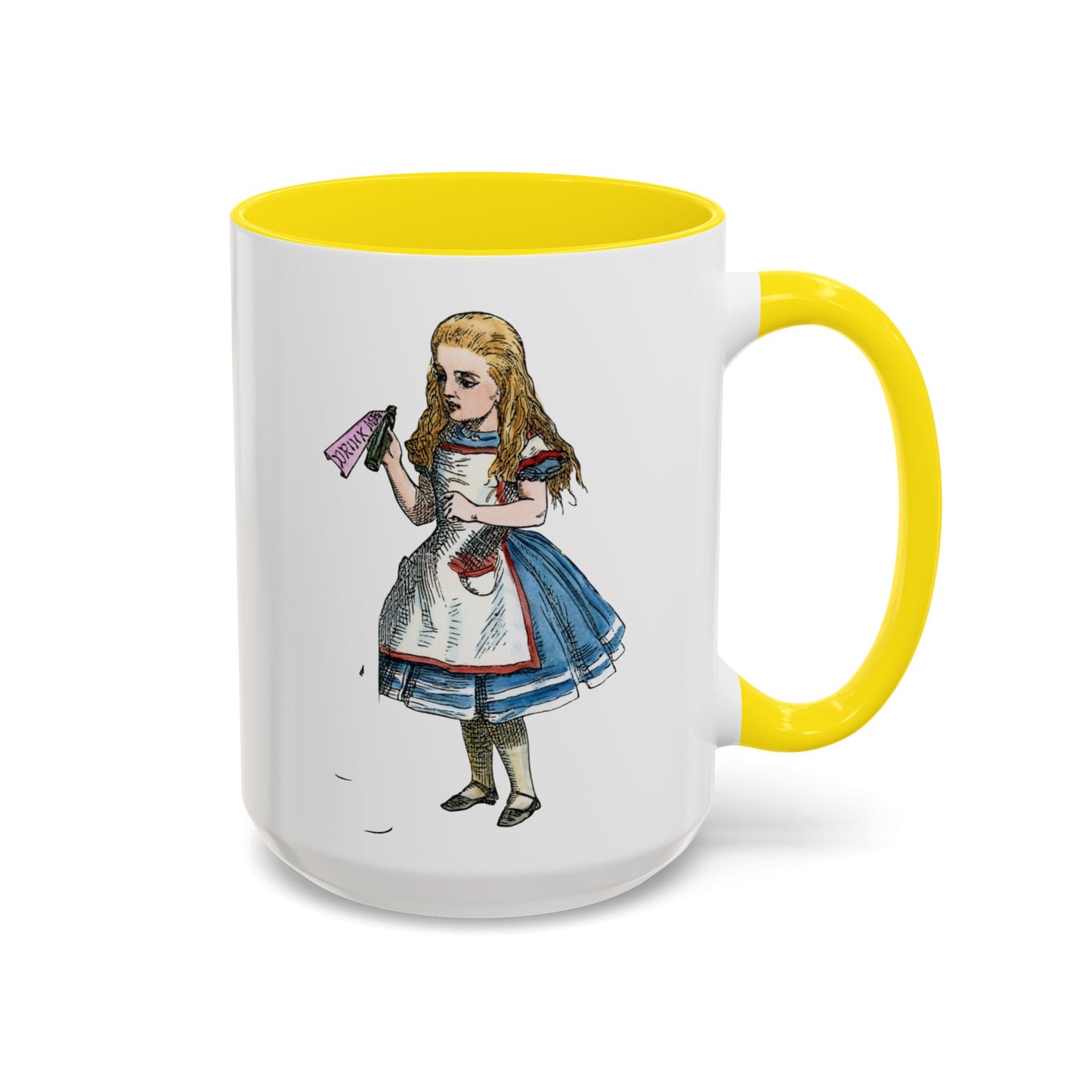 Alice in Wonderland Accent Coffee Mug – Vintage Alice Illustration (11/15 oz)