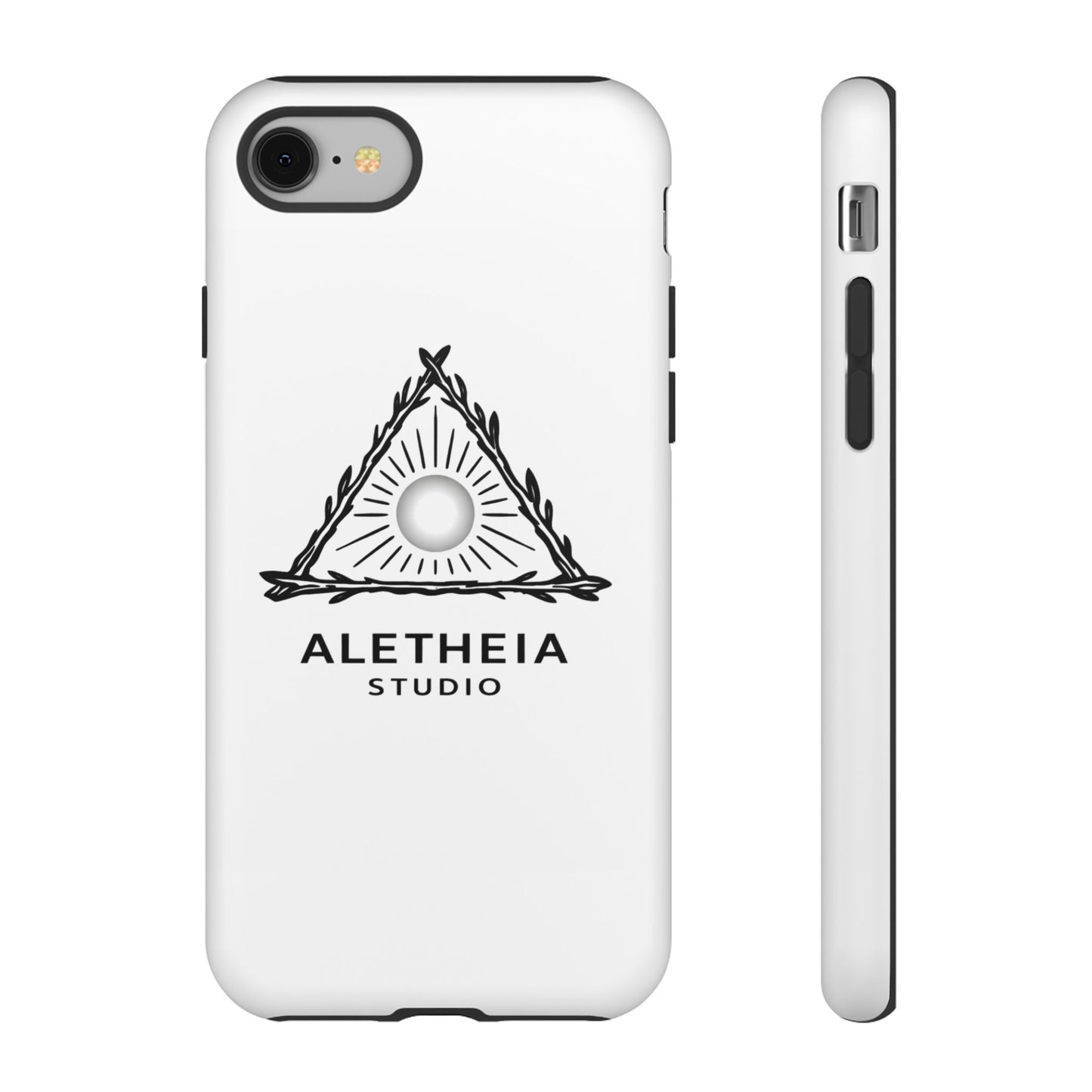 Aletheia Studio Sun Triangle Phone Case — Protective Tough Phone Case with Minimalist Logo