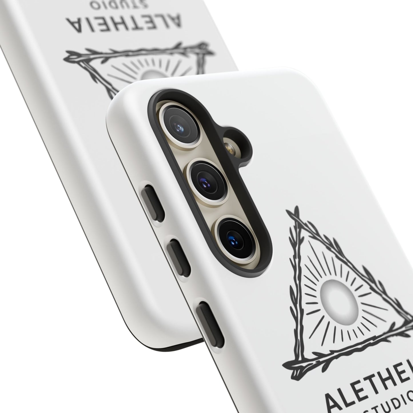 Aletheia Studio Sun Triangle Phone Case — Protective Tough Phone Case with Minimalist Logo