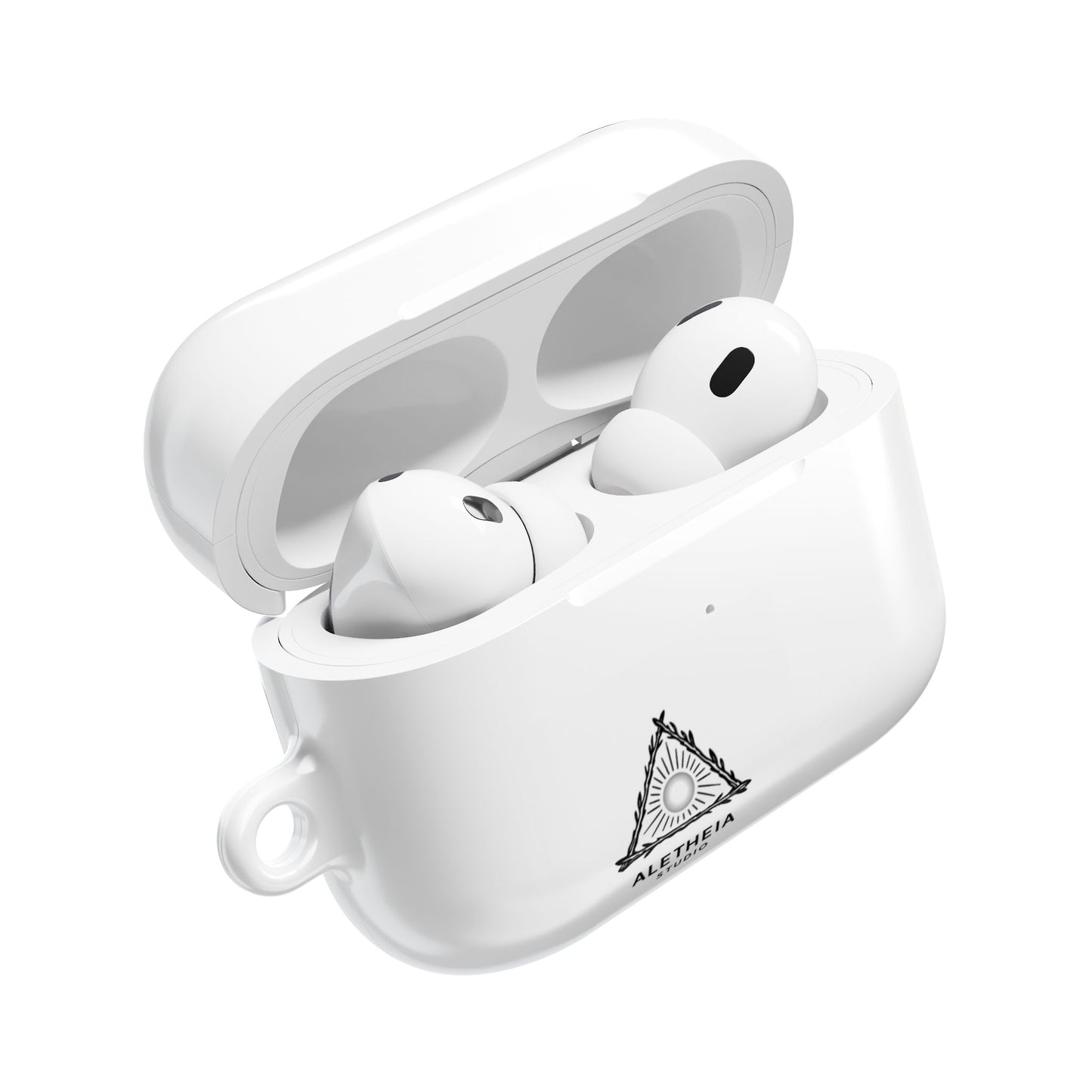 Aletheia Studio AirPods Case — Minimal Sun Triangle Design