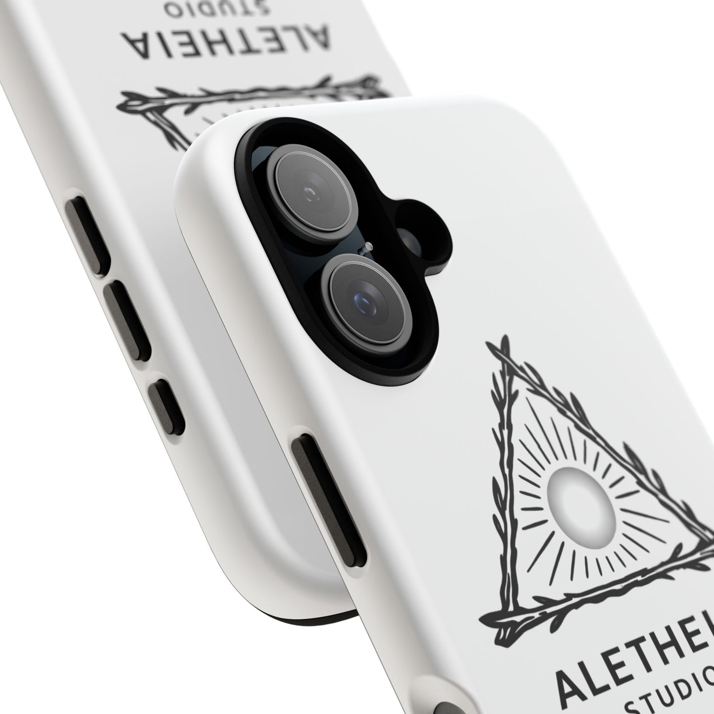 Aletheia Studio Sun Triangle Phone Case — Protective Tough Phone Case with Minimalist Logo