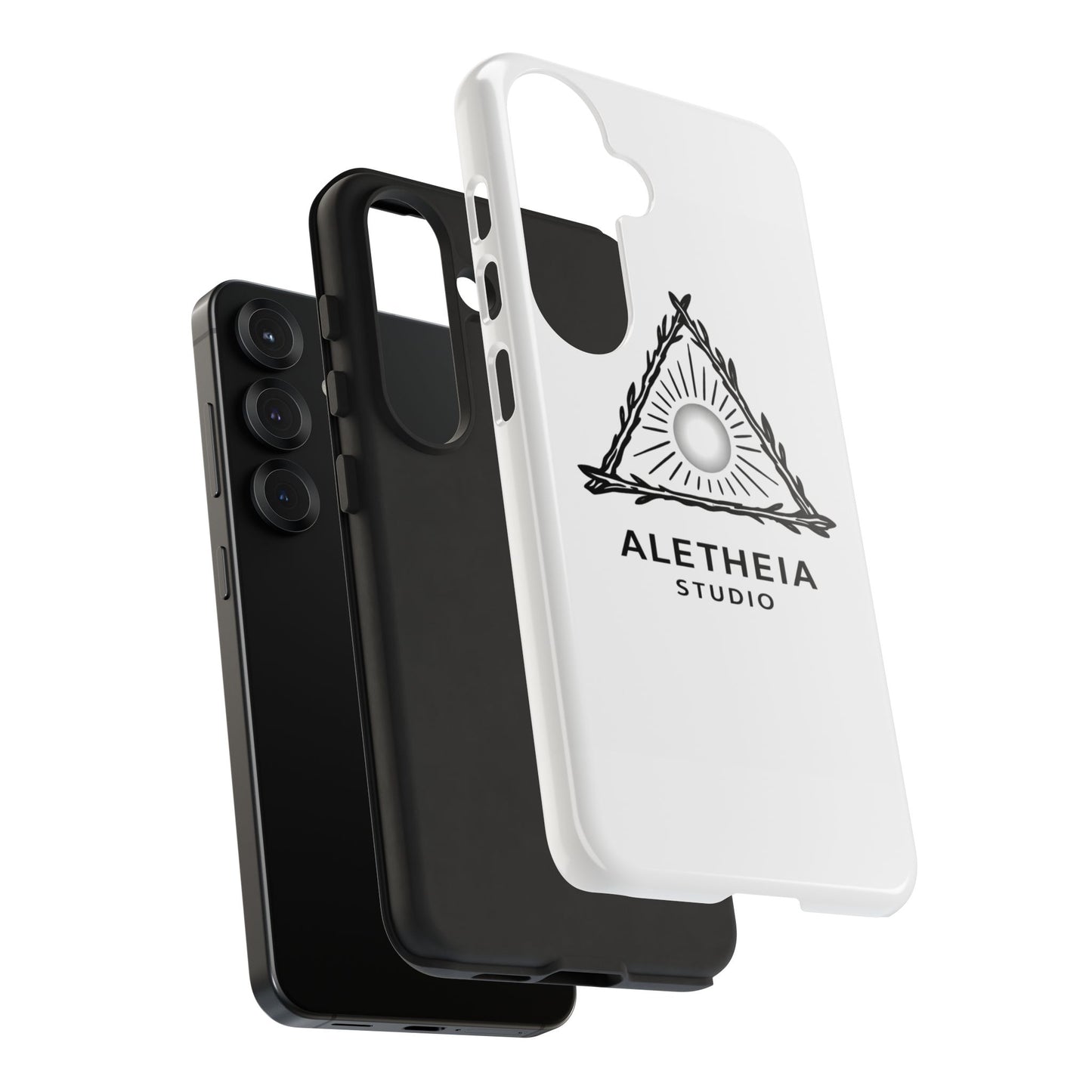 Aletheia Studio Sun Triangle Phone Case — Protective Tough Phone Case with Minimalist Logo