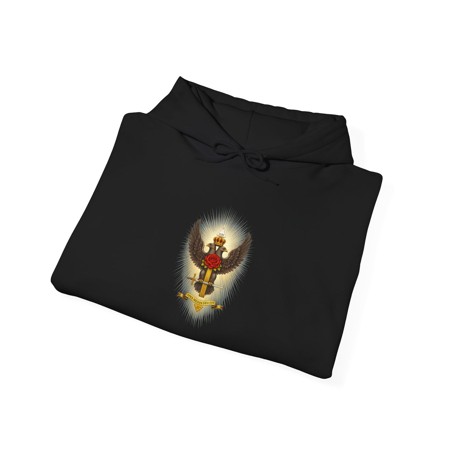 Double Headed Eagle Emblem (Color1) No Logo Hoodie — Aletheia Crest Pullover