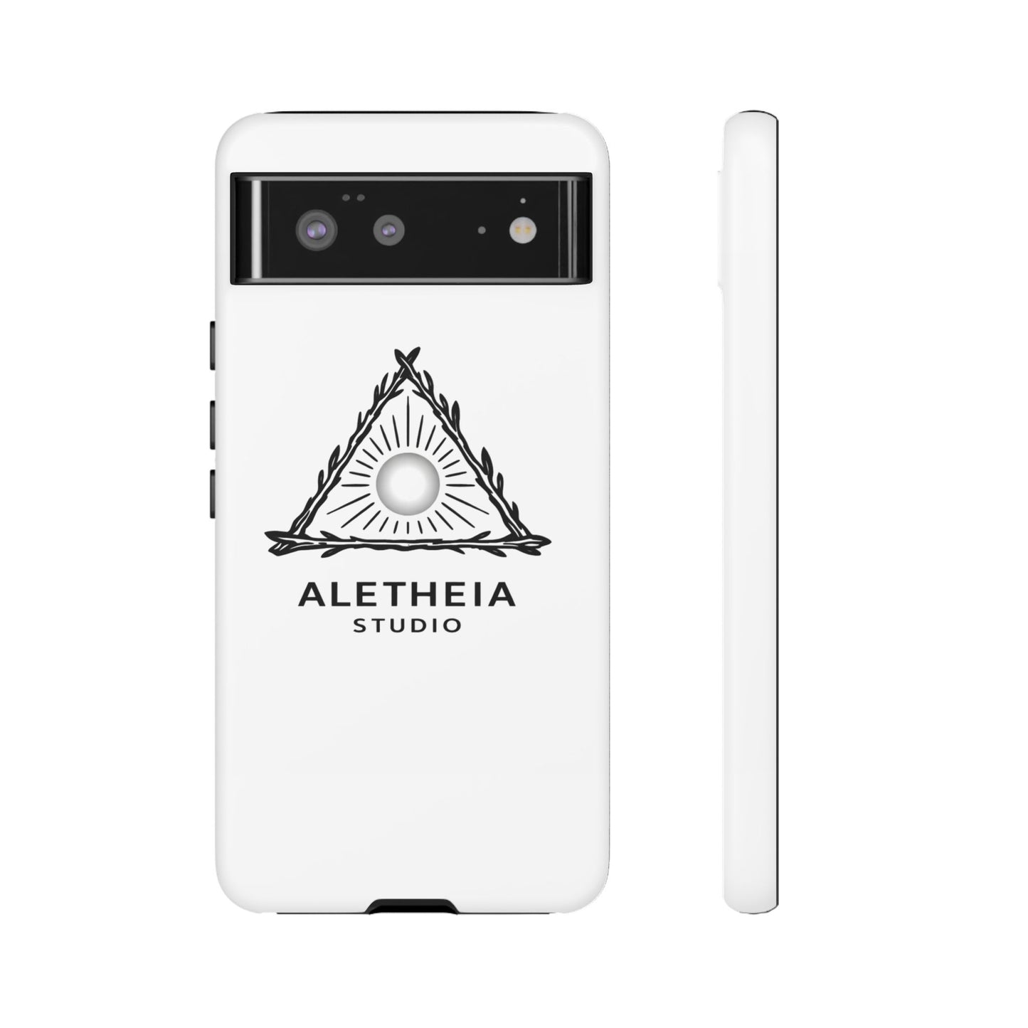Aletheia Studio Sun Triangle Phone Case — Protective Tough Phone Case with Minimalist Logo