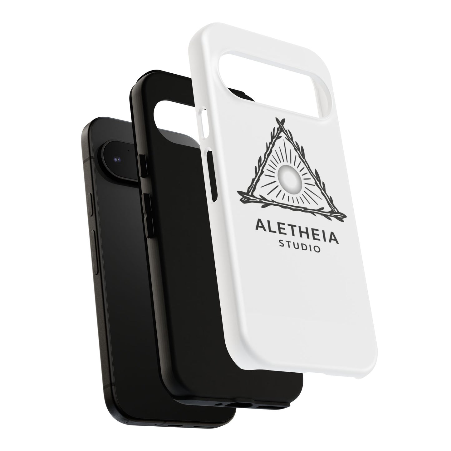 Aletheia Studio Sun Triangle Phone Case — Protective Tough Phone Case with Minimalist Logo