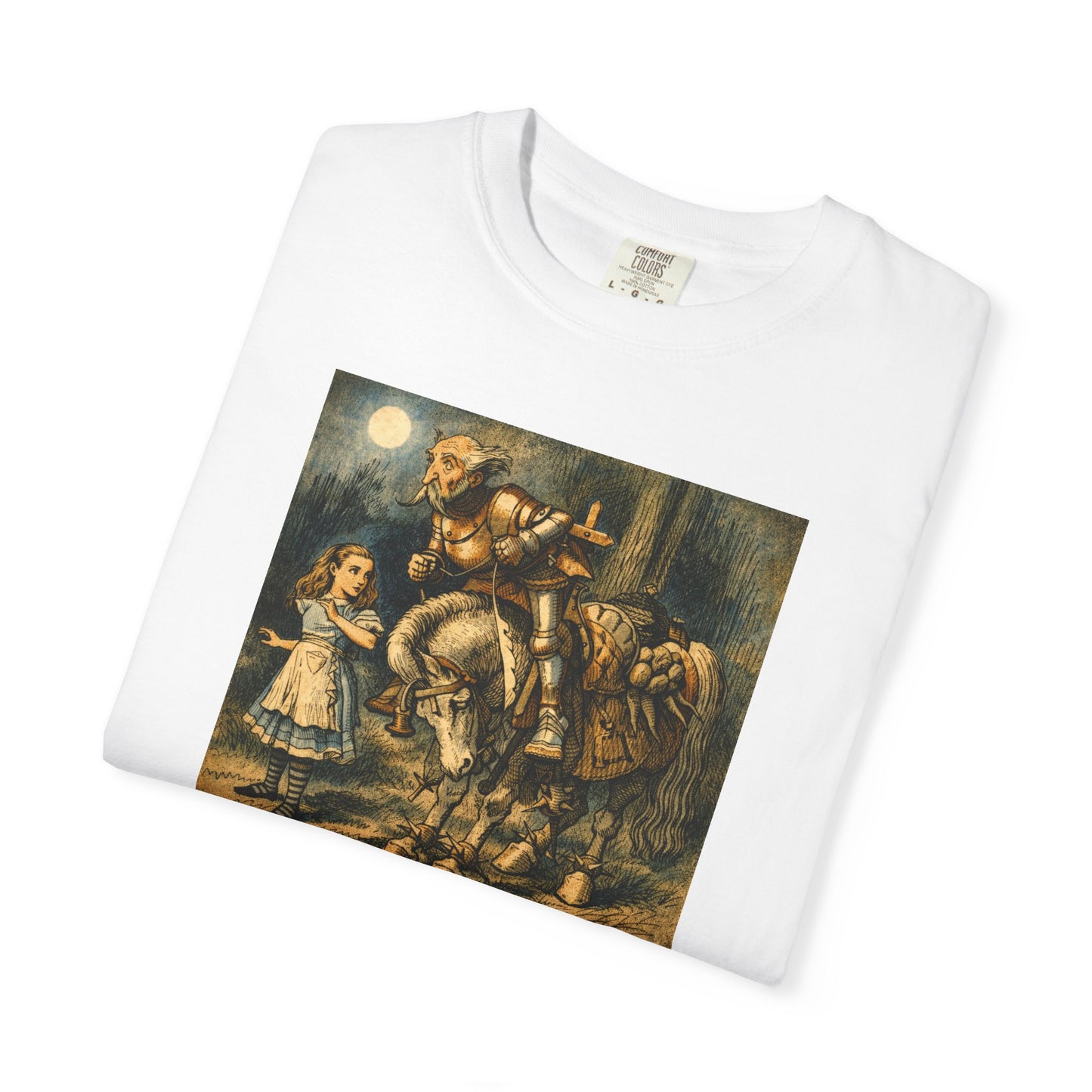 Vintage Fairy Tale Alice T-Shirt — Moonlit Children Art Print