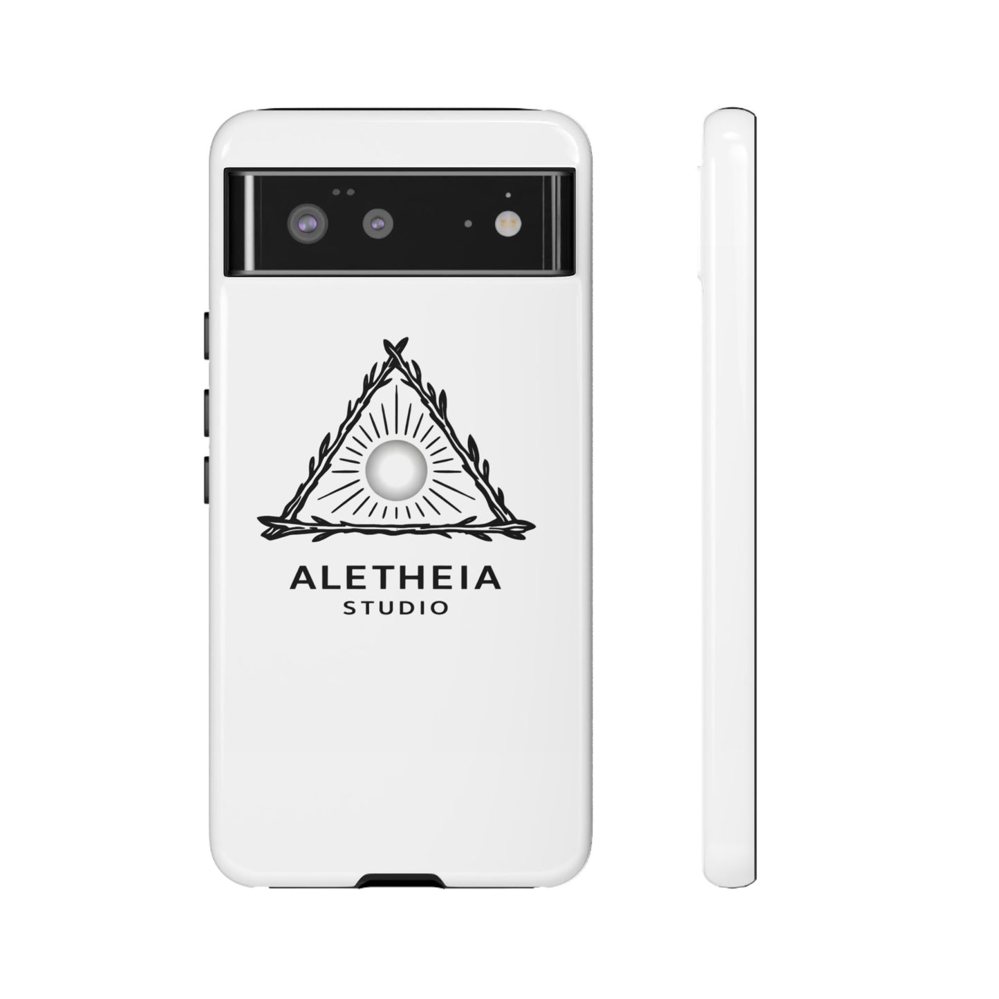 Aletheia Studio Sun Triangle Phone Case — Protective Tough Phone Case with Minimalist Logo