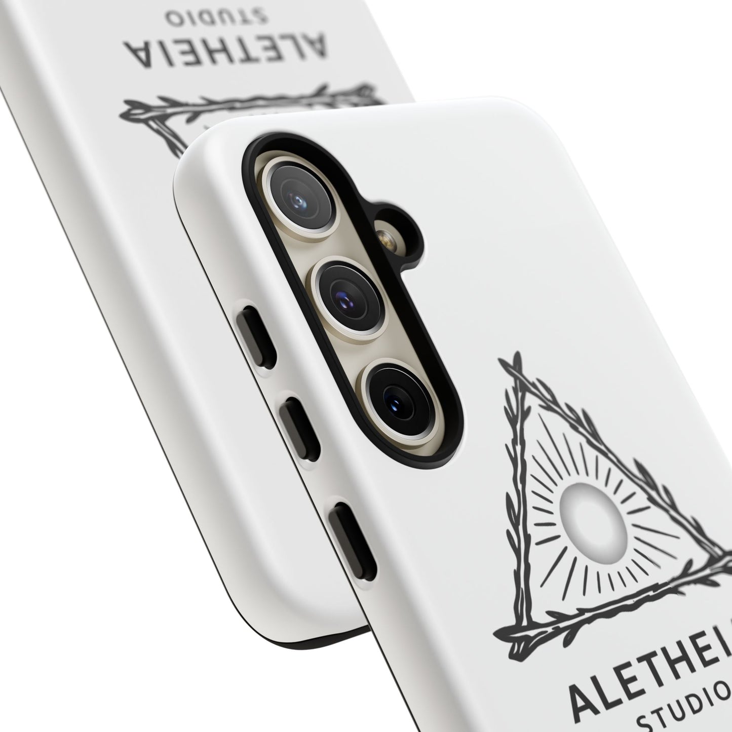 Aletheia Studio Sun Triangle Phone Case — Protective Tough Phone Case with Minimalist Logo