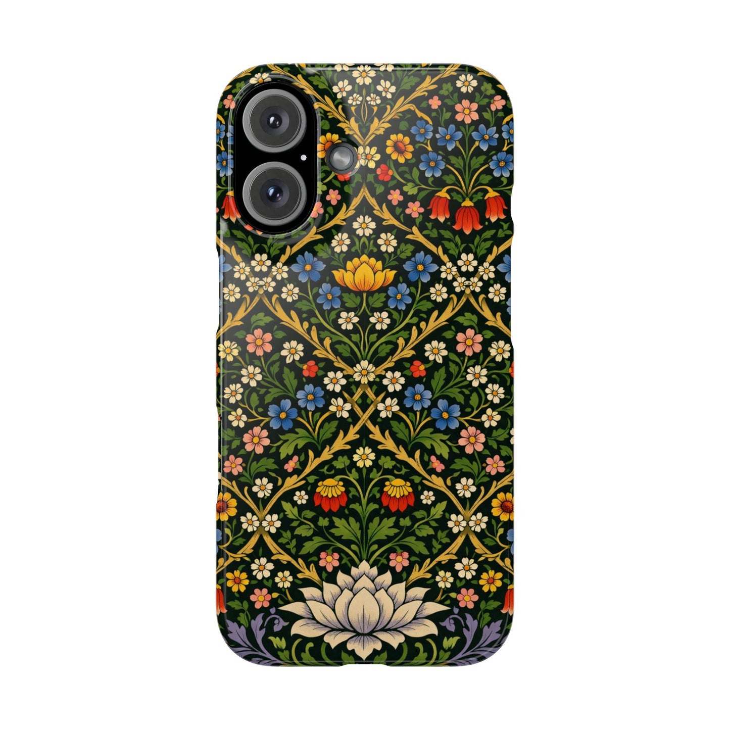 Slim Phone Case — Vintage William Morris Floral Pattern