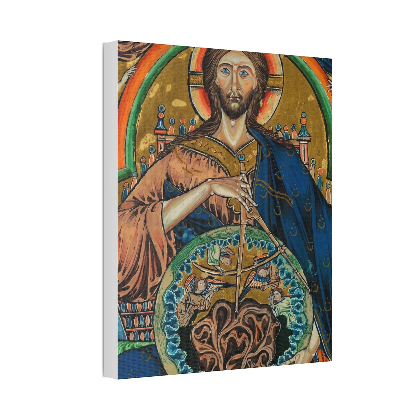 Religious Icon Canvas Print — Christ Pantokrator Stretched 1.5"