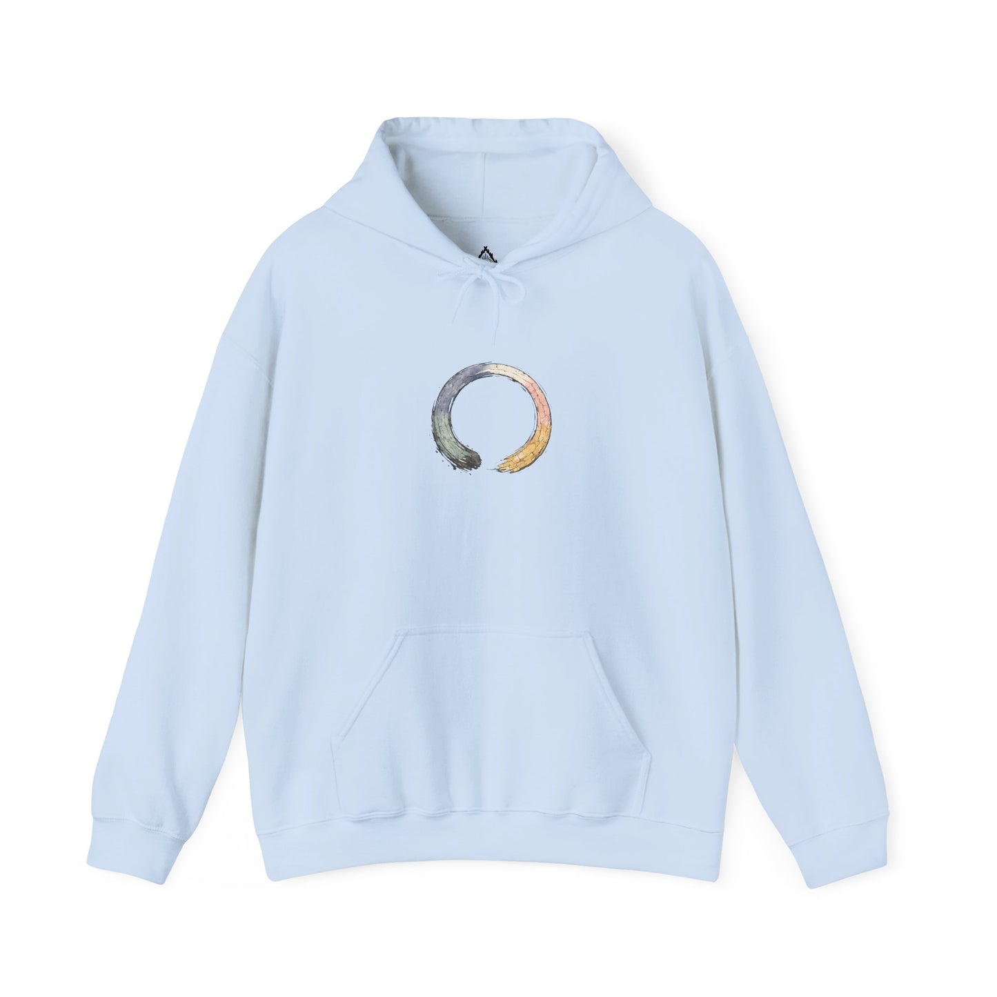Enso Circle Unisex Hoodie – Minimal Zen Logo Pullover