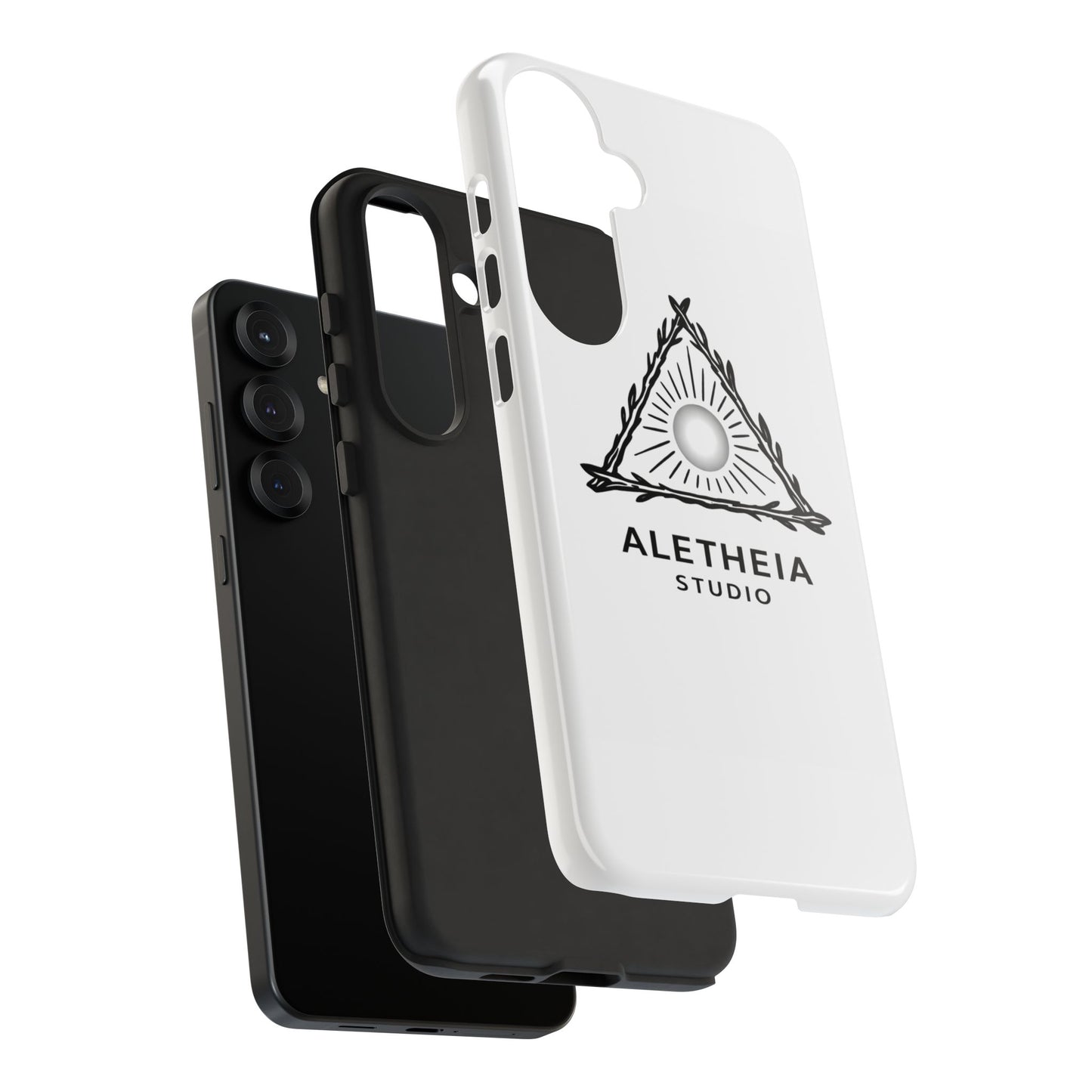 Aletheia Studio Sun Triangle Phone Case — Protective Tough Phone Case with Minimalist Logo