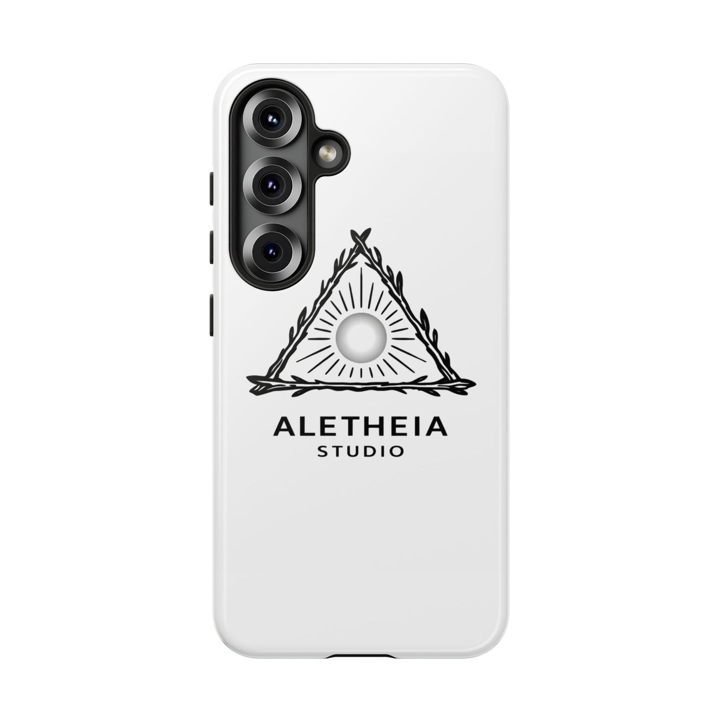 Aletheia Studio Sun Triangle Phone Case — Protective Tough Phone Case with Minimalist Logo