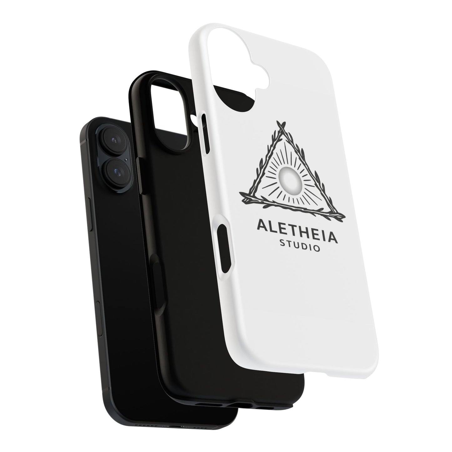 Aletheia Studio Sun Triangle Phone Case — Protective Tough Phone Case with Minimalist Logo