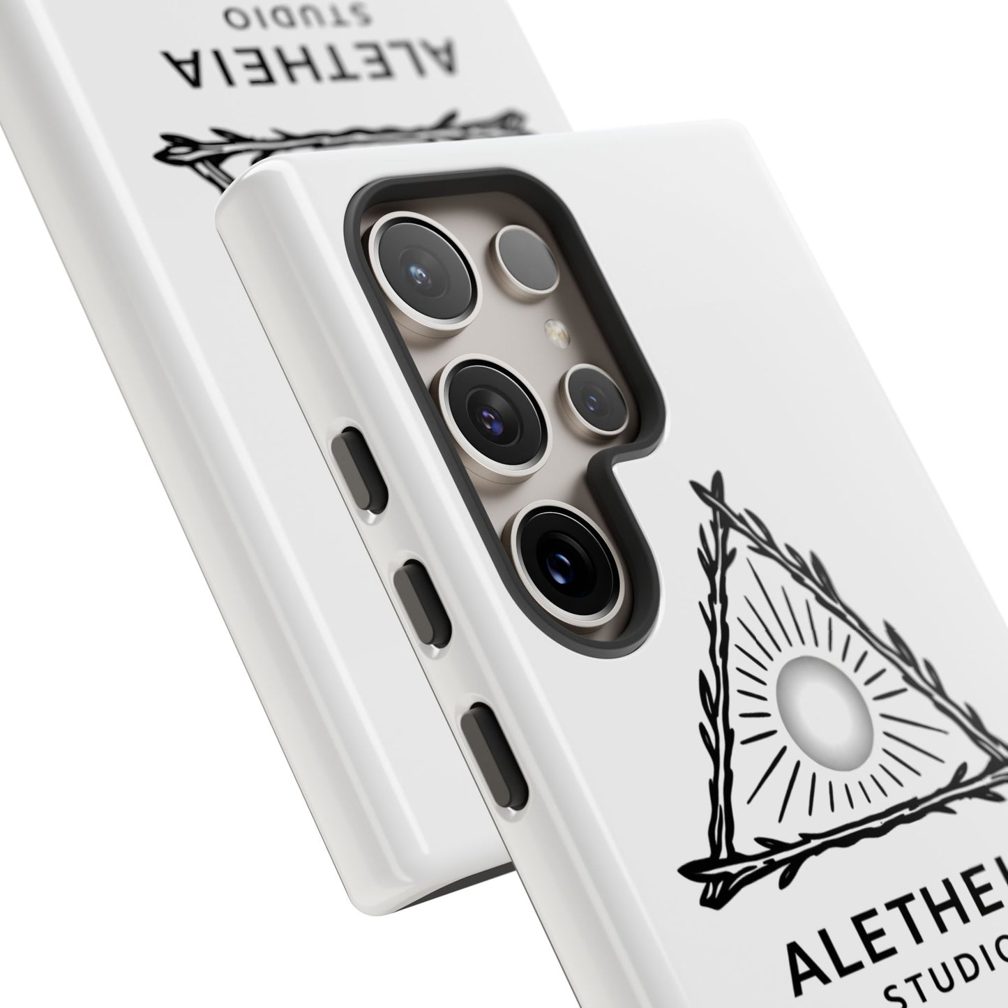 Aletheia Studio Sun Triangle Phone Case — Protective Tough Phone Case with Minimalist Logo