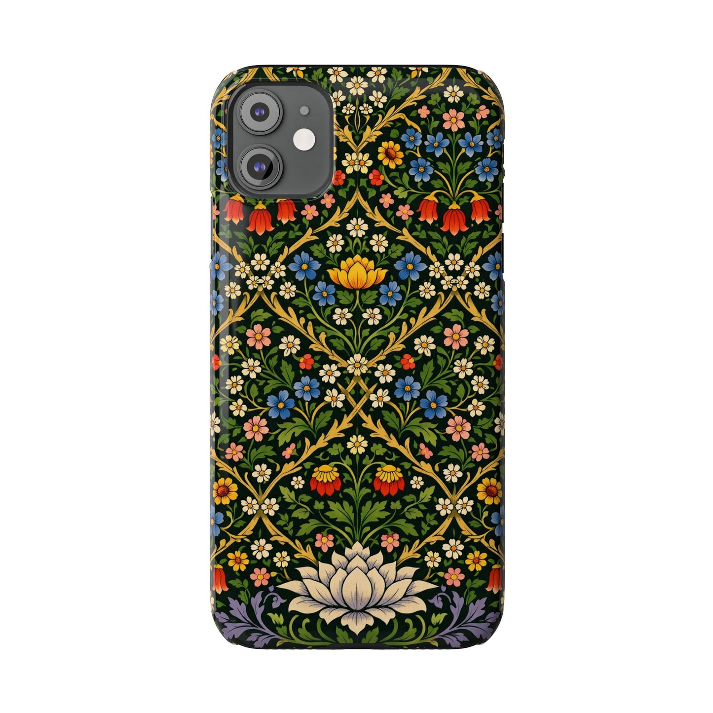 Slim Phone Case — Vintage William Morris Floral Pattern