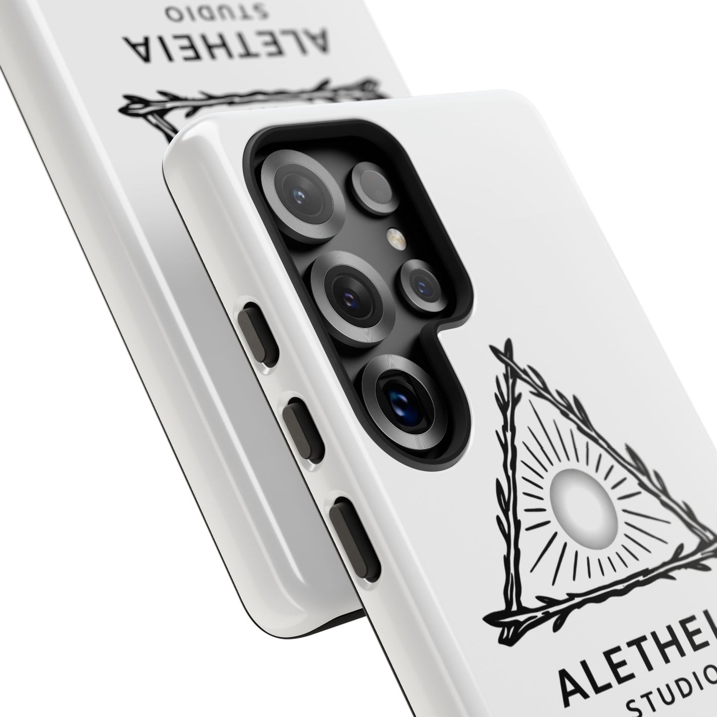 Aletheia Studio Sun Triangle Phone Case — Protective Tough Phone Case with Minimalist Logo
