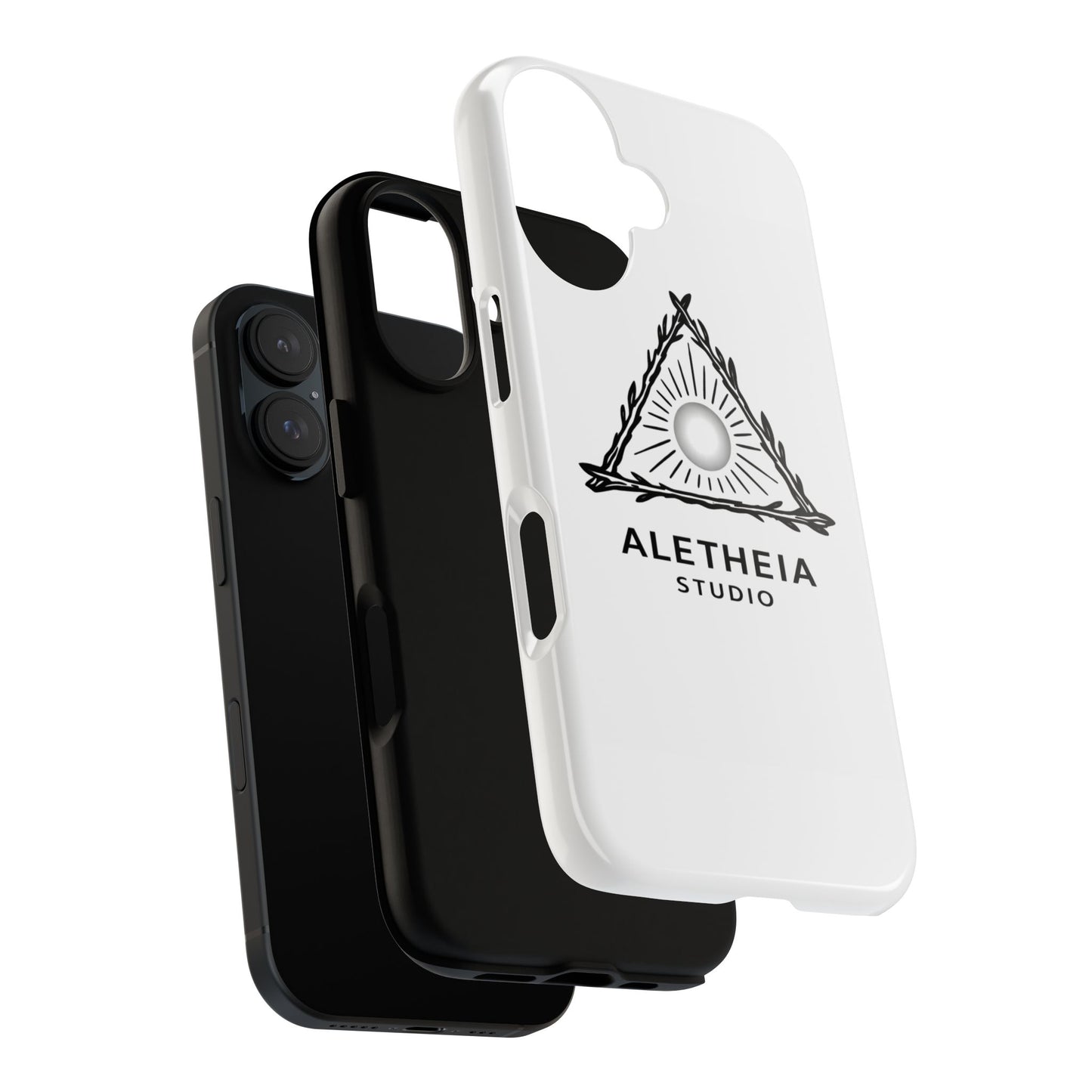 Aletheia Studio Sun Triangle Phone Case — Protective Tough Phone Case with Minimalist Logo