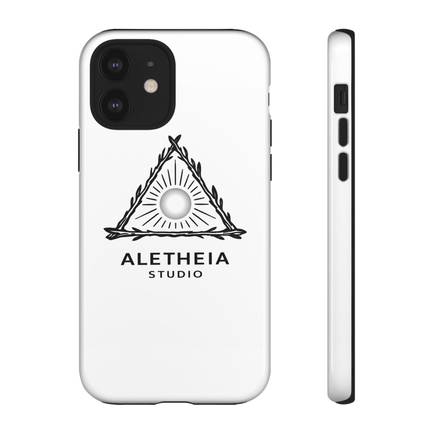 Aletheia Studio Sun Triangle Phone Case — Protective Tough Phone Case with Minimalist Logo