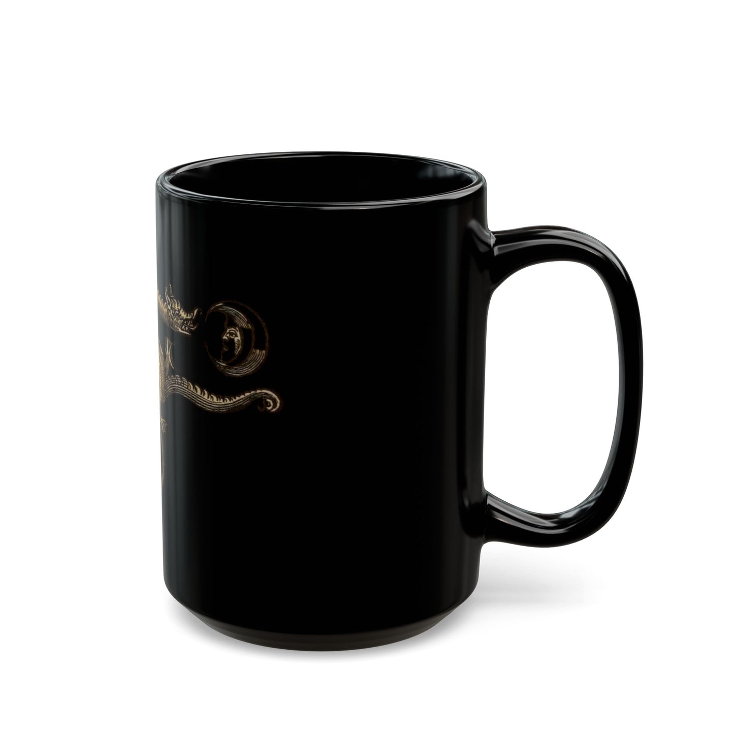 Dragon Ouroboros Black Mug — The Eternal Serpent