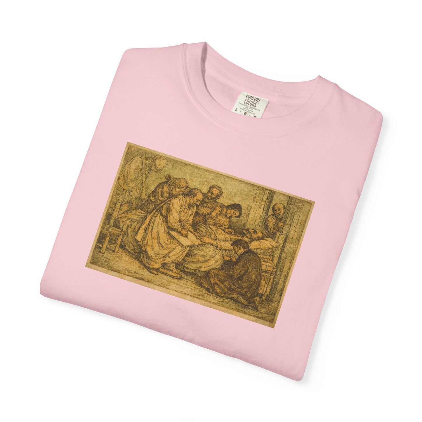The Death of Don Quixote T-Shirt — Vintage Illustration