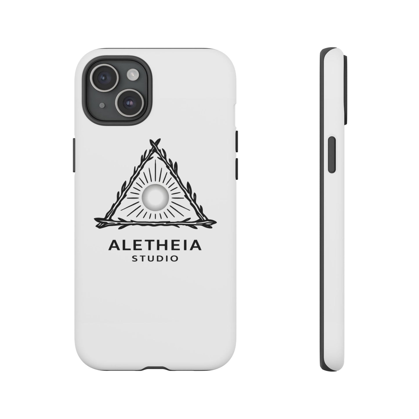 Aletheia Studio Sun Triangle Phone Case — Protective Tough Phone Case with Minimalist Logo