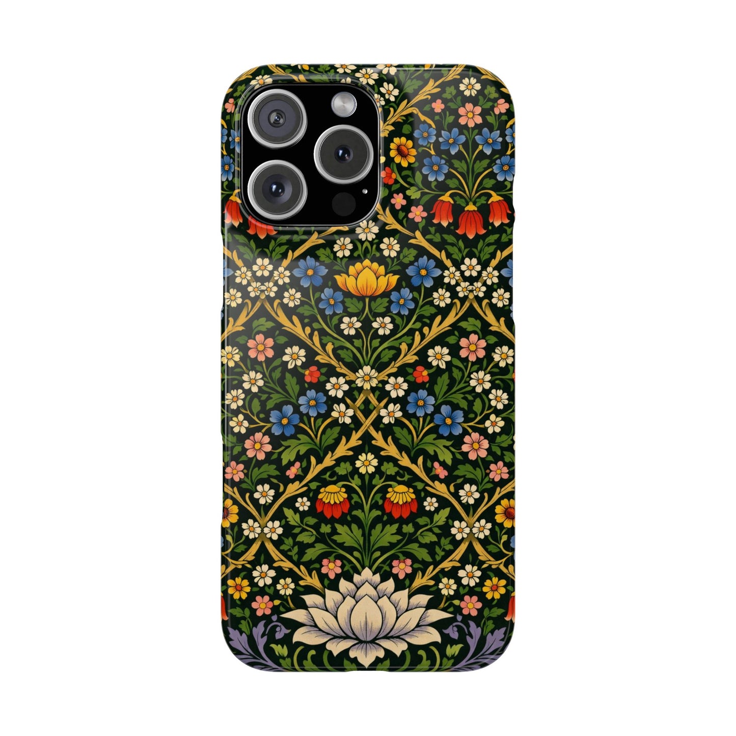 Slim Phone Case — Vintage William Morris Floral Pattern