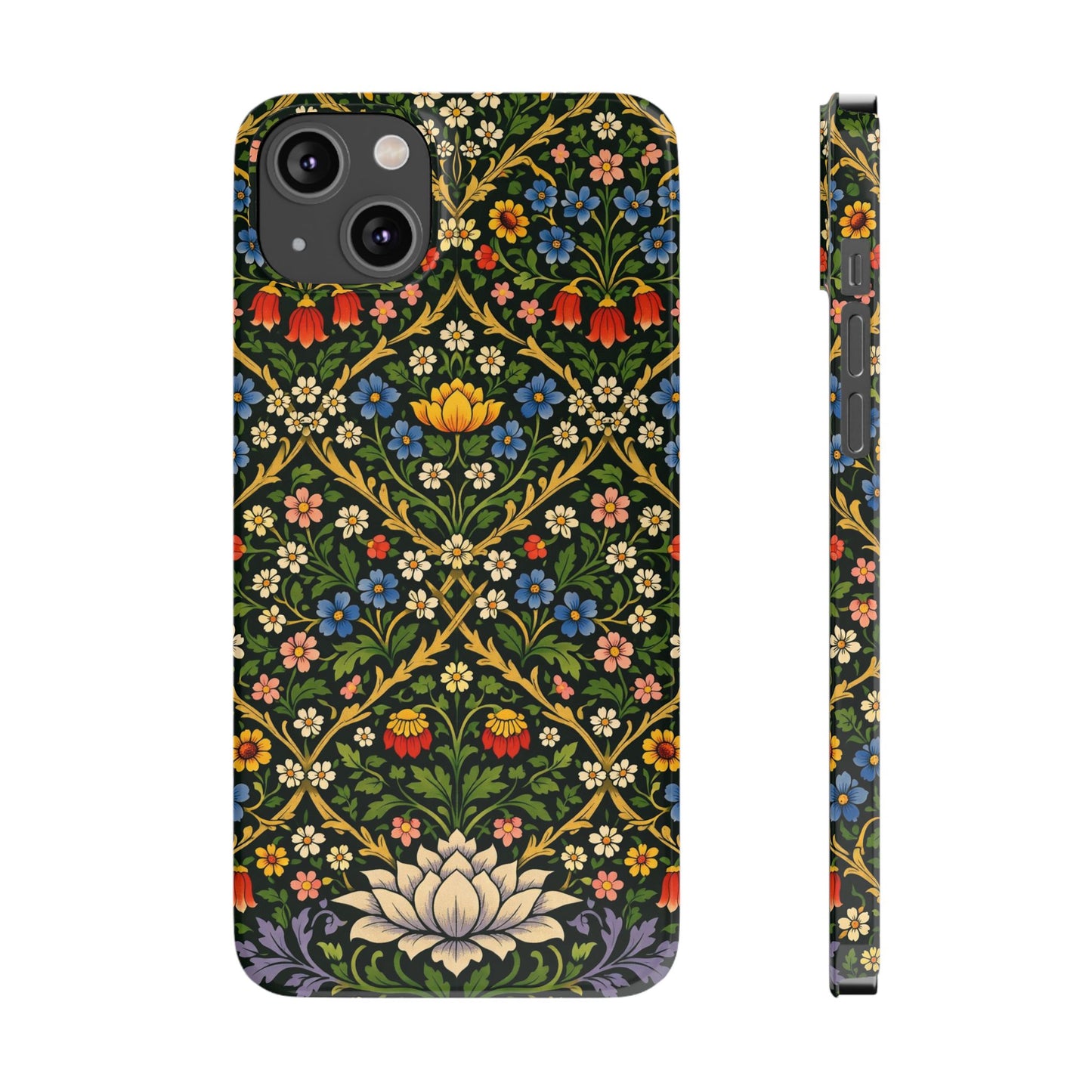 Slim Phone Case — Vintage William Morris Floral Pattern