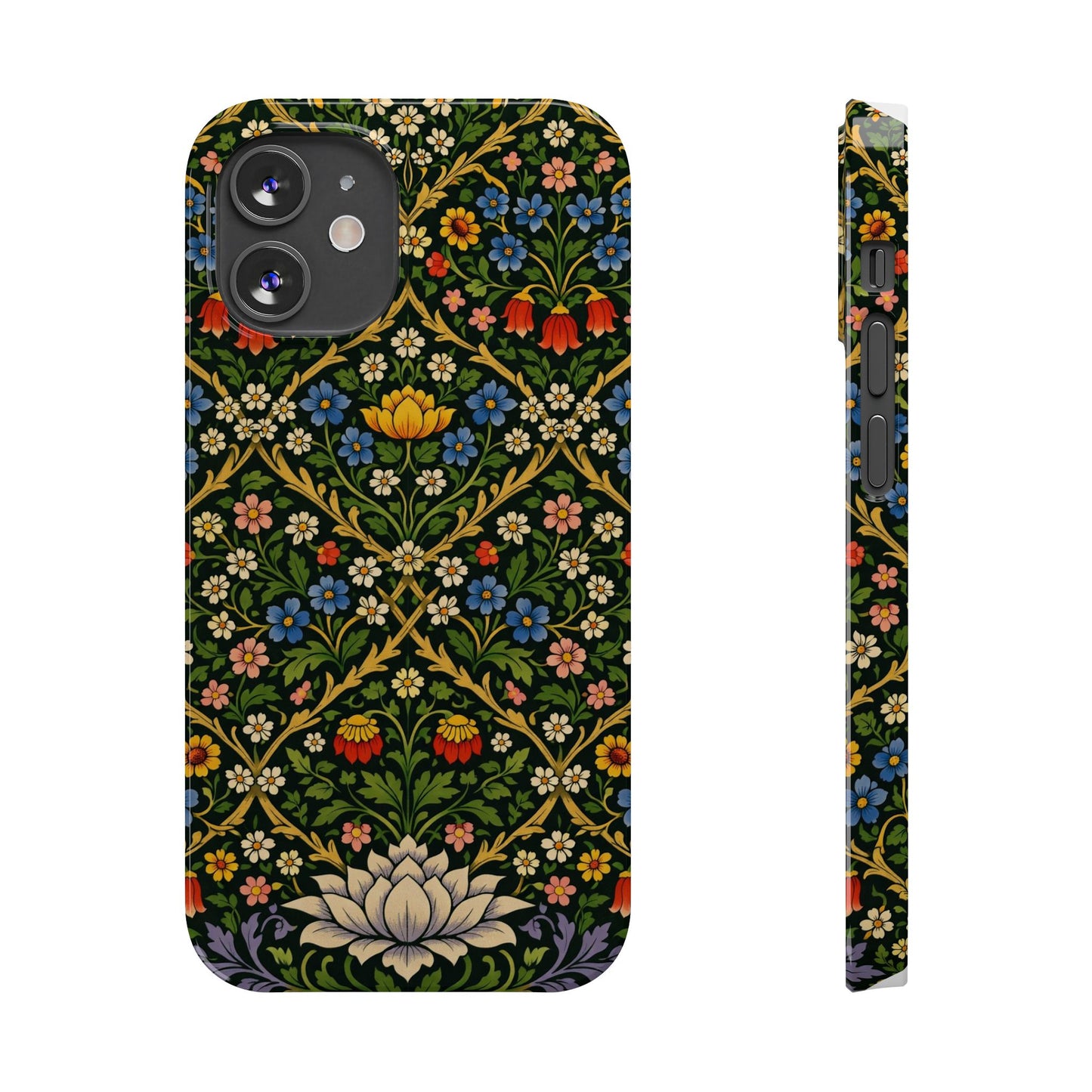 Slim Phone Case — Vintage William Morris Floral Pattern