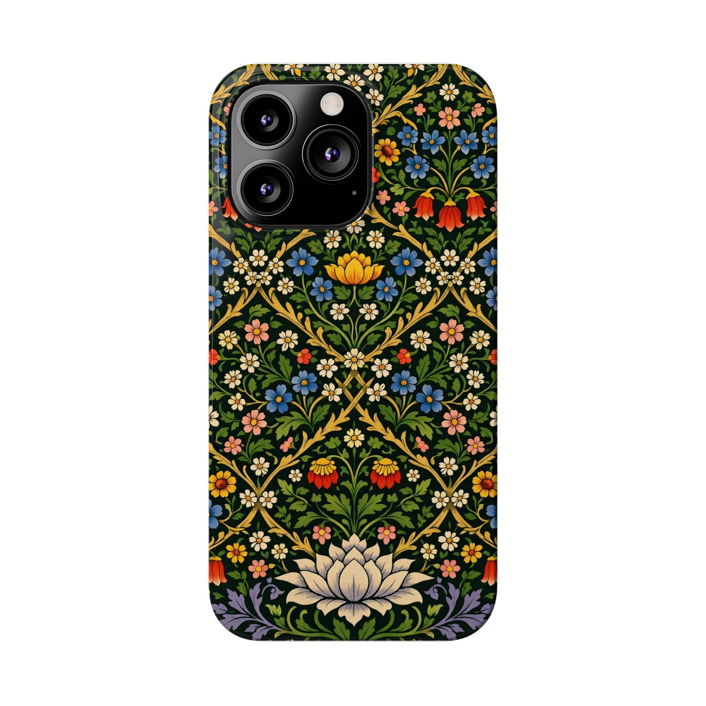 Slim Phone Case — Vintage William Morris Floral Pattern