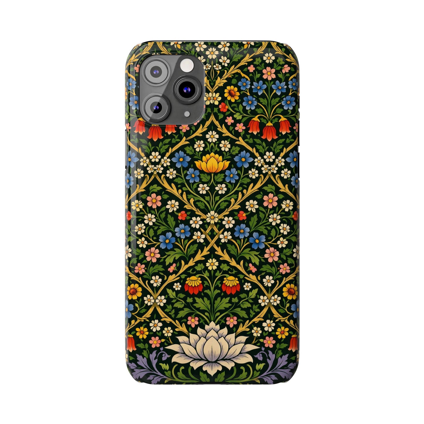 Slim Phone Case — Vintage William Morris Floral Pattern