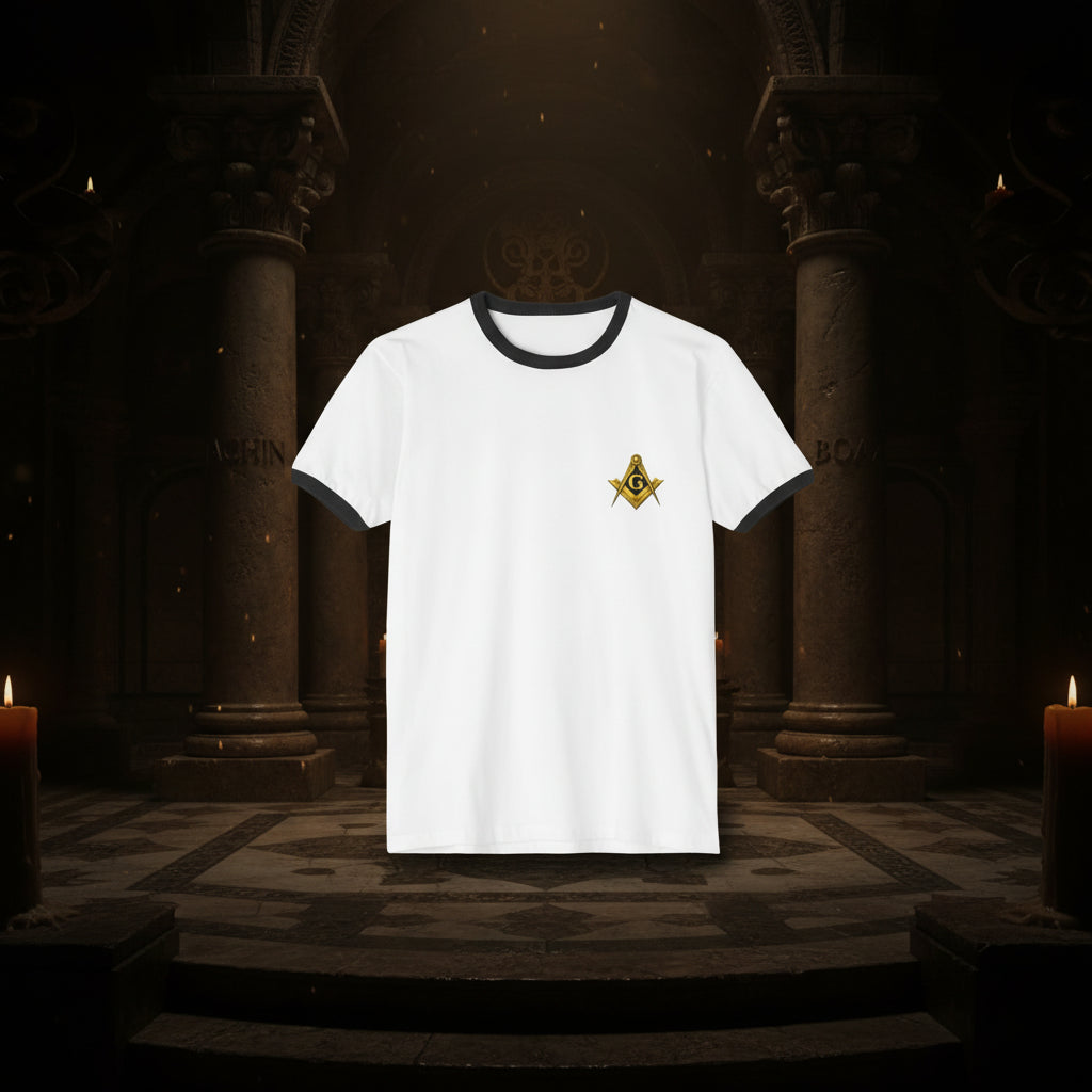 Master Mason Square & Compass Ringer T-Shirt
