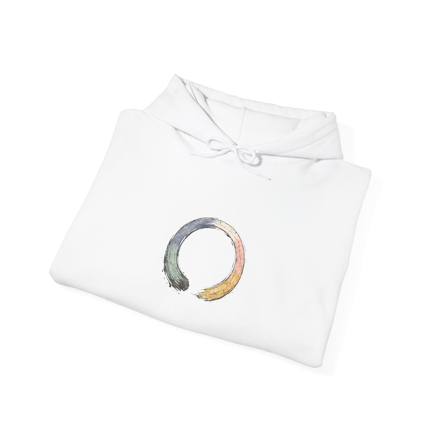 Enso Circle Unisex Hoodie – Minimal Zen Logo Pullover