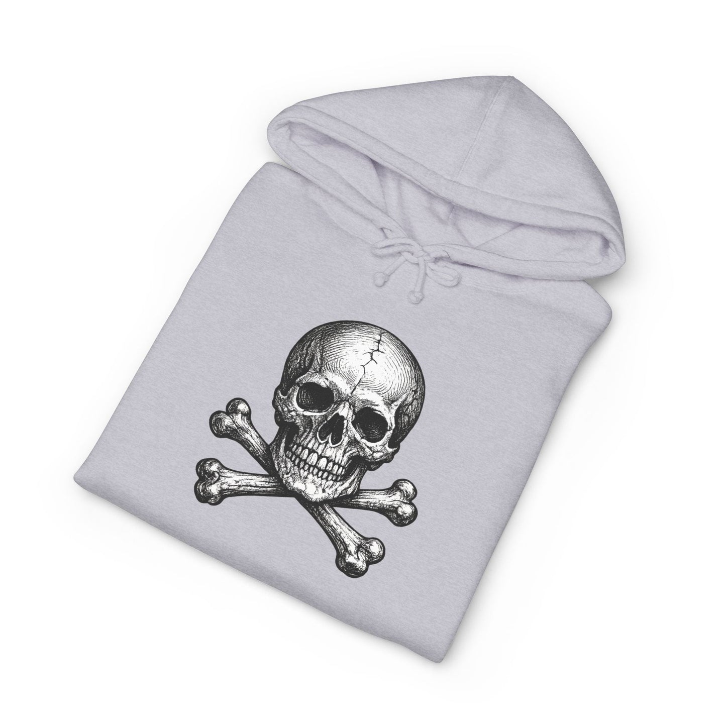 Momento Mori Hoodie — Vintage Skull Graphic Hooded Sweatshirt