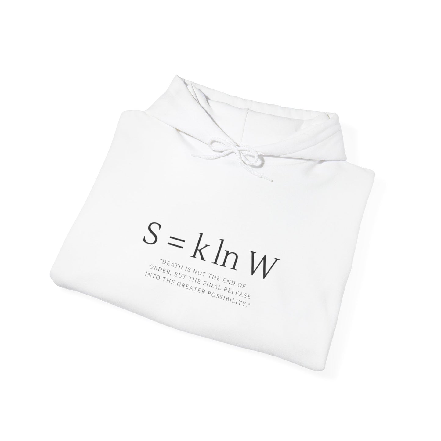 Entropy Formula Hoodie — S = k ln W Scientific Physics Sweatshirt