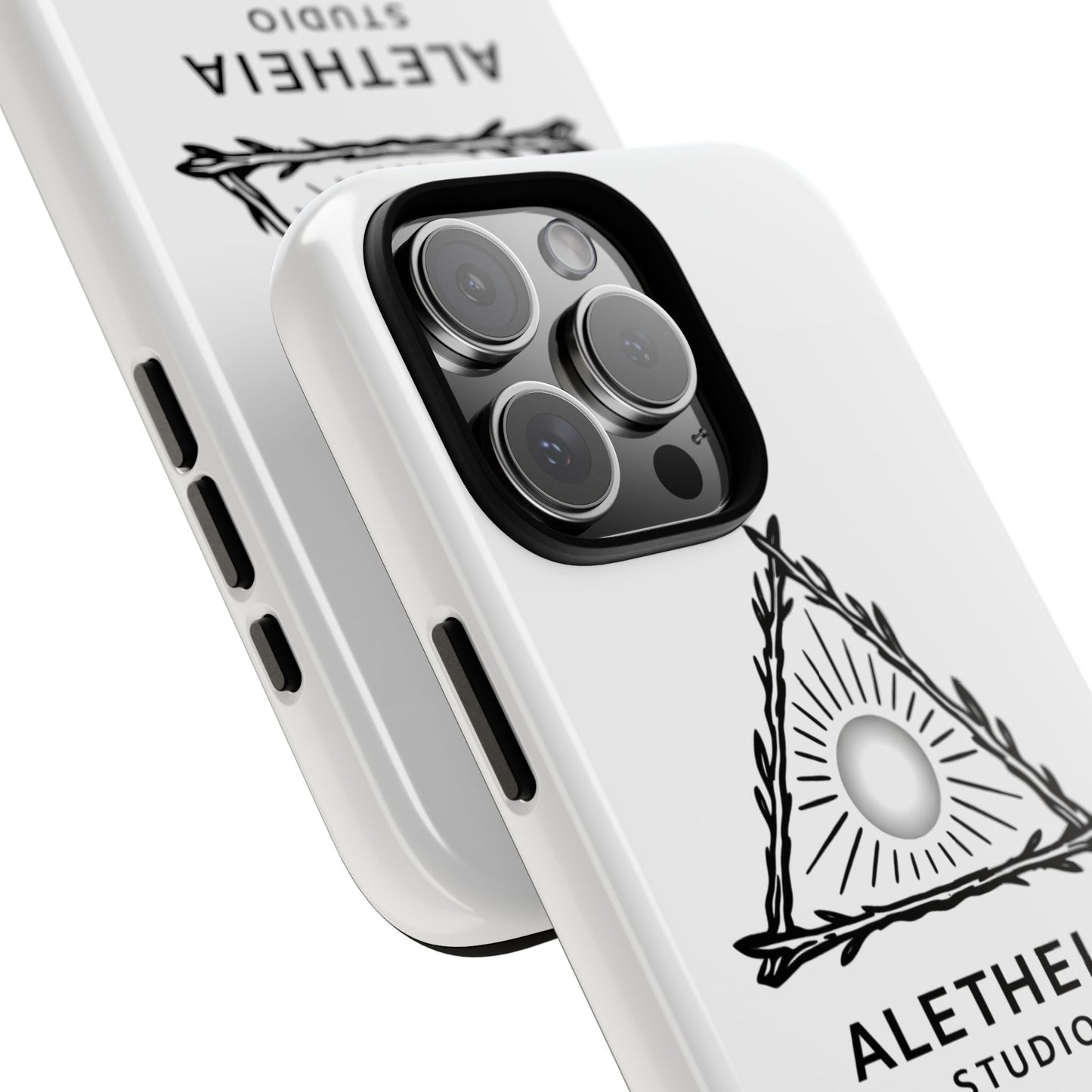 Aletheia Studio Sun Triangle Phone Case — Protective Tough Phone Case with Minimalist Logo
