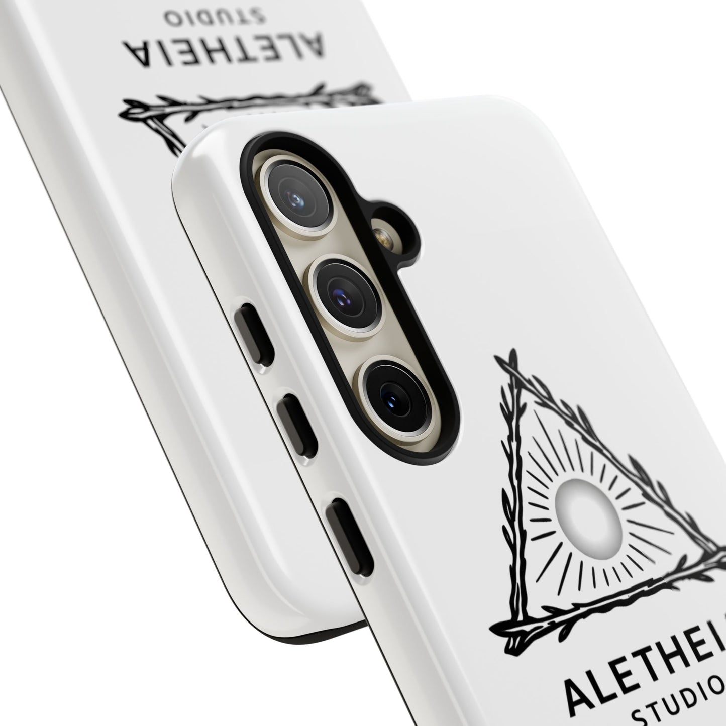 Aletheia Studio Sun Triangle Phone Case — Protective Tough Phone Case with Minimalist Logo