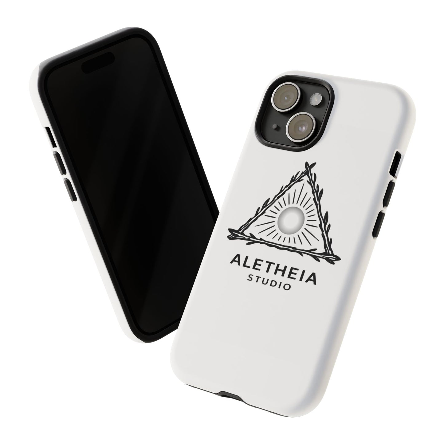 Aletheia Studio Sun Triangle Phone Case — Protective Tough Phone Case with Minimalist Logo