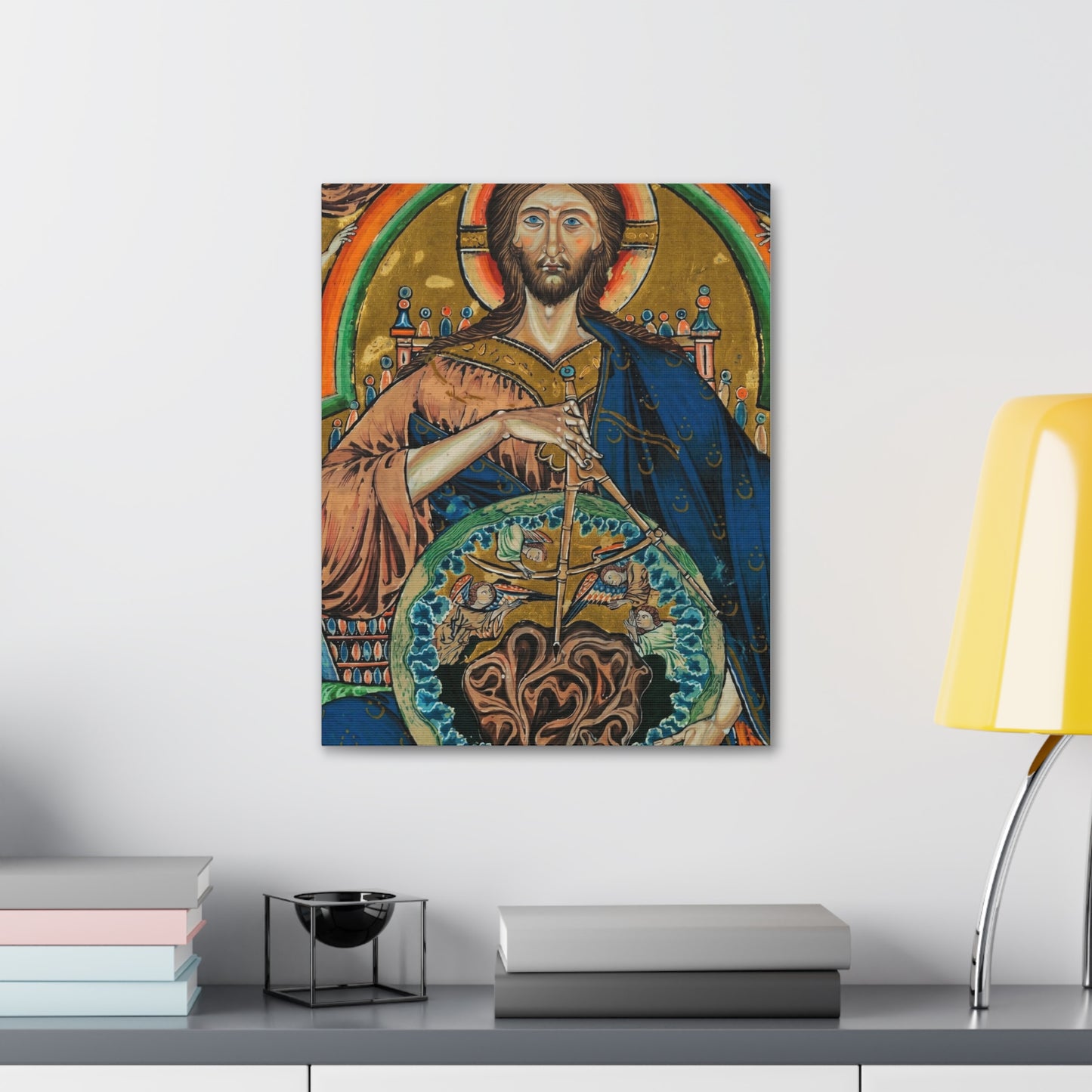Religious Icon Canvas Print — Christ Pantokrator Stretched 1.5"