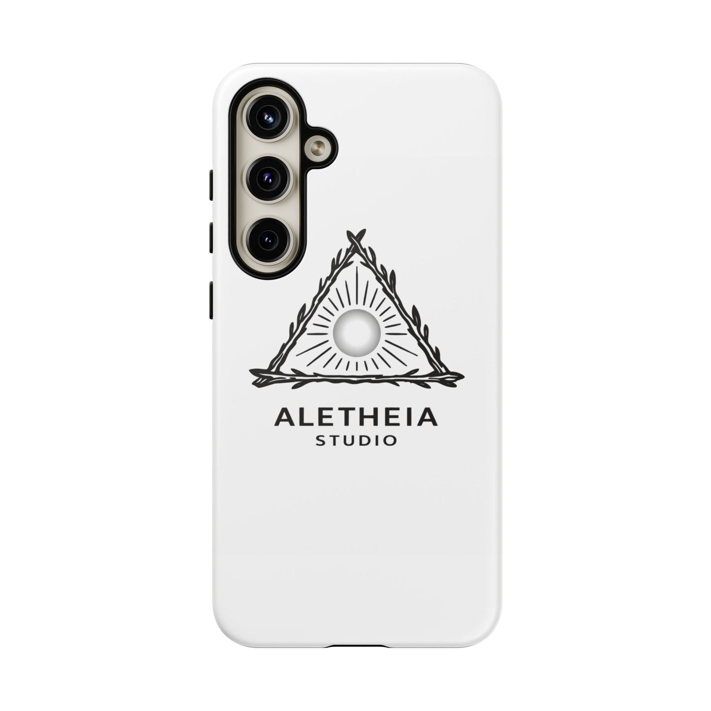 Aletheia Studio Sun Triangle Phone Case — Protective Tough Phone Case with Minimalist Logo