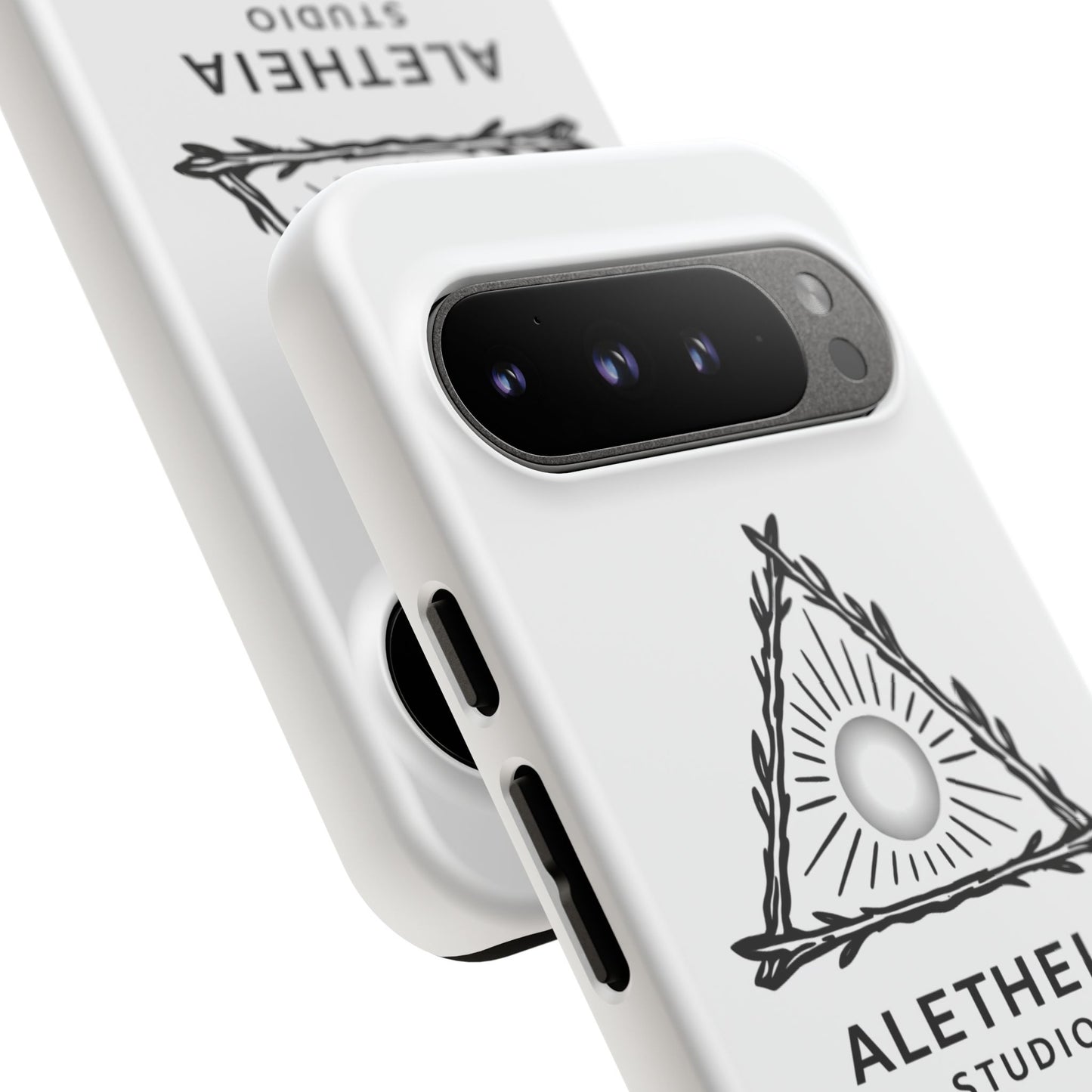 Aletheia Studio Sun Triangle Phone Case — Protective Tough Phone Case with Minimalist Logo